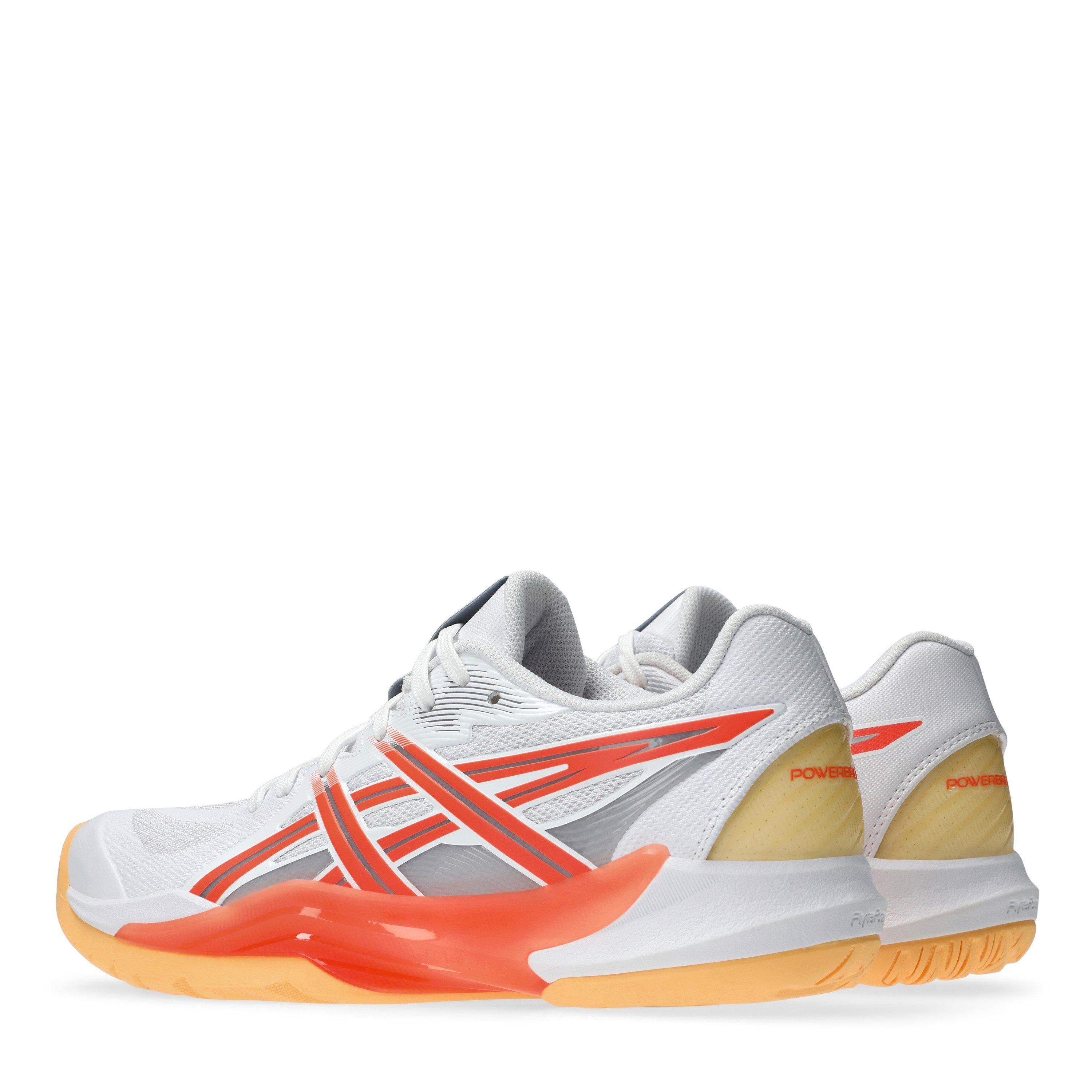 Weiß/Koralle - Asics - Powerbreak Ff Netball Shoes Womens - 5