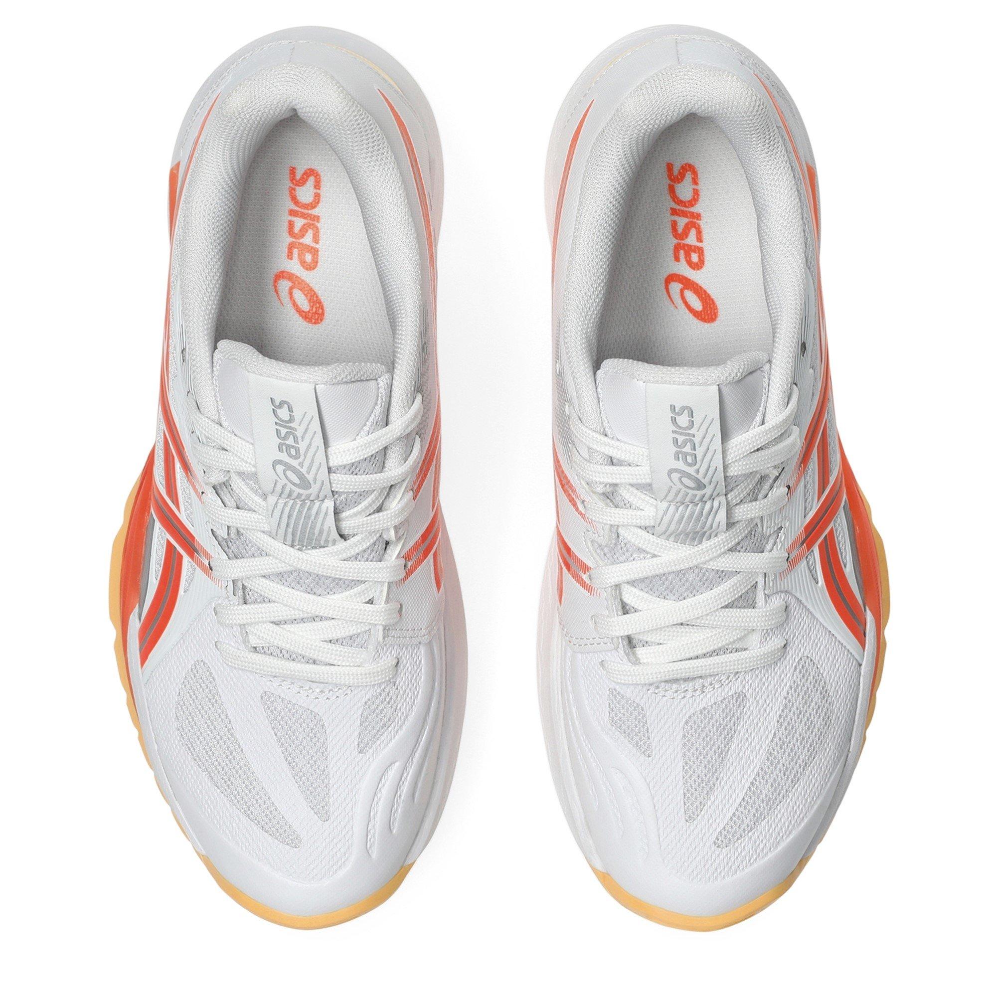 Weiß/Koralle - Asics - Powerbreak Ff Netball Shoes Womens - 6