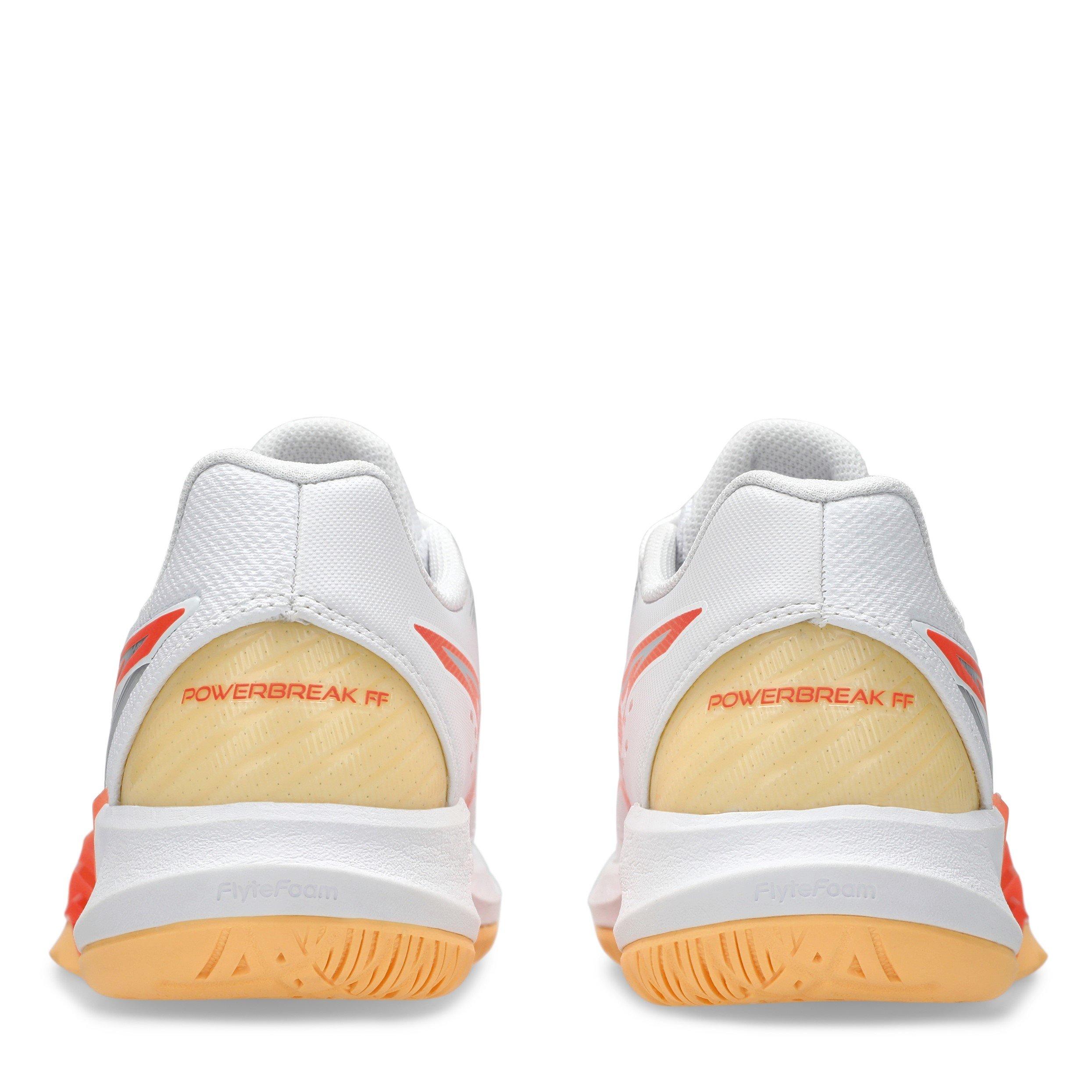 Weiß/Koralle - Asics - Powerbreak Ff Netball Shoes Womens - 7