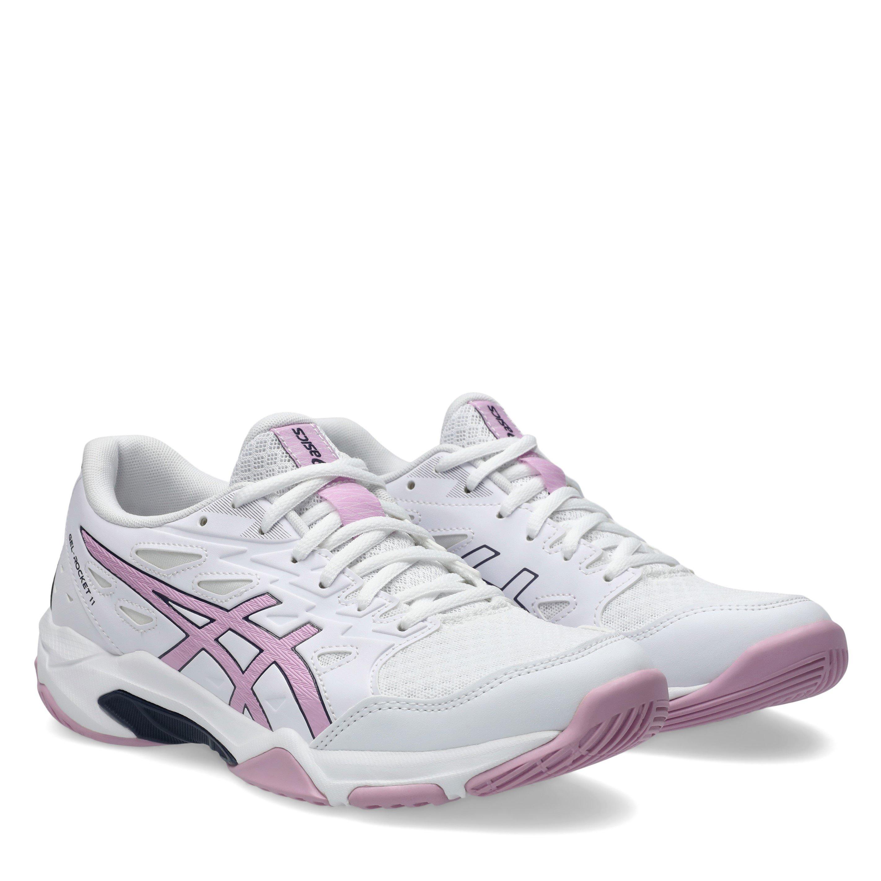 White/Purple - Asics - Gel-Rocket 11 Netball Shoes Womens - 4