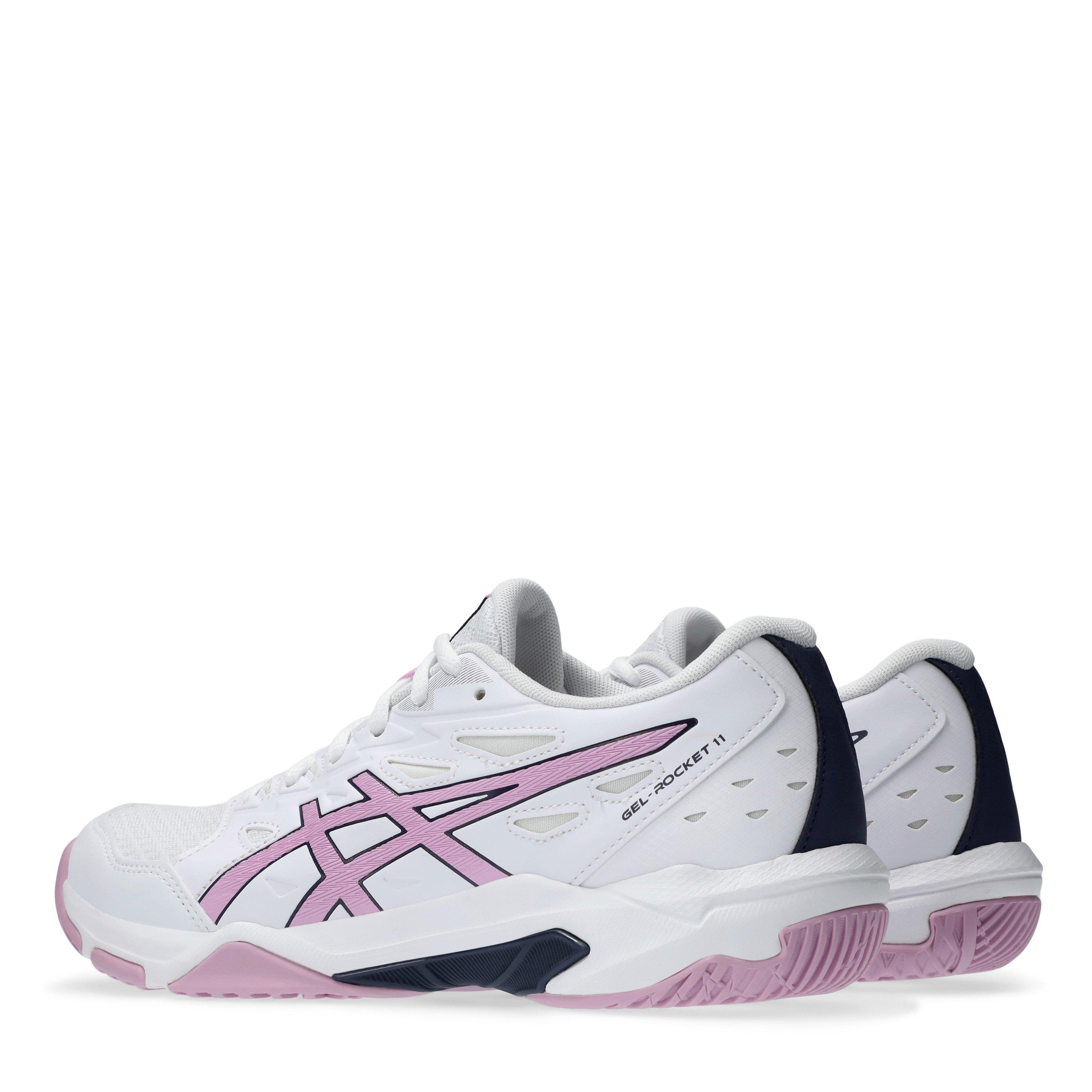 White/Purple - Asics - Gel-Rocket 11 Netball Shoes Womens - 5