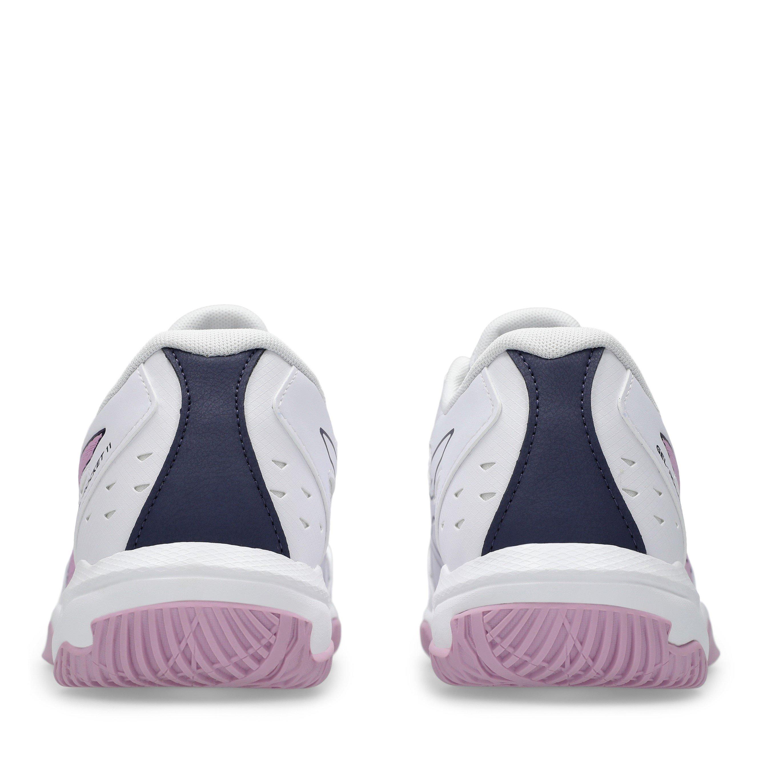 White/Purple - Asics - Gel-Rocket 11 Netball Shoes Womens - 7