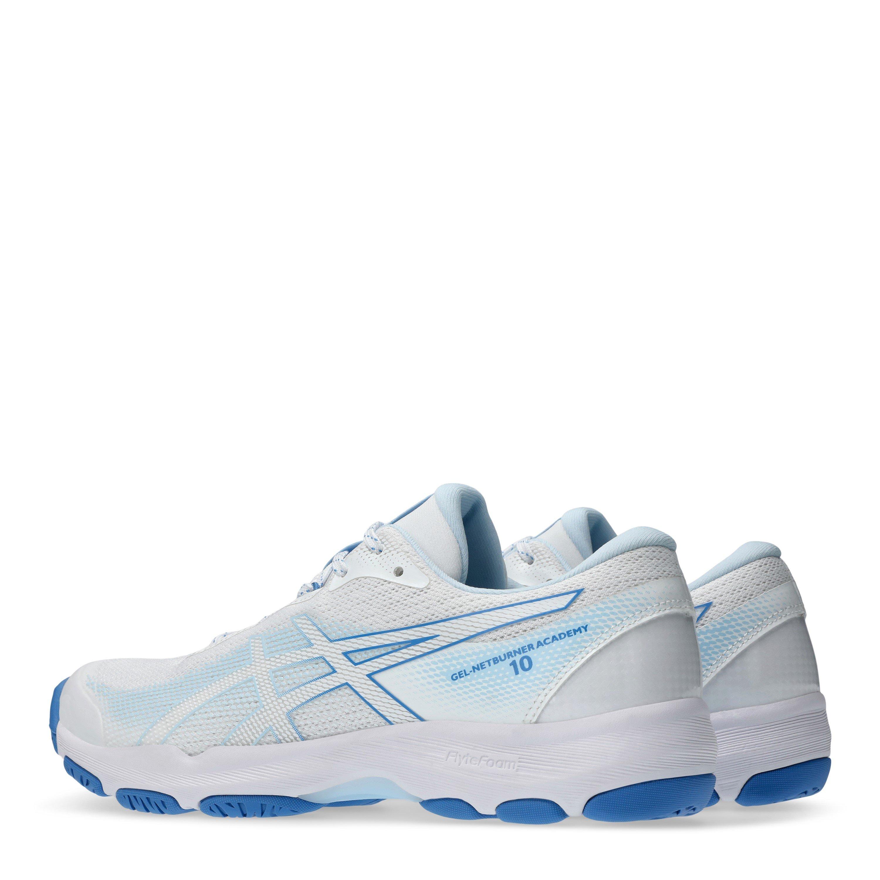 Branco/Azul - Asics - Gel-Netburner Academy 10 Netball Shoes Womens - 5