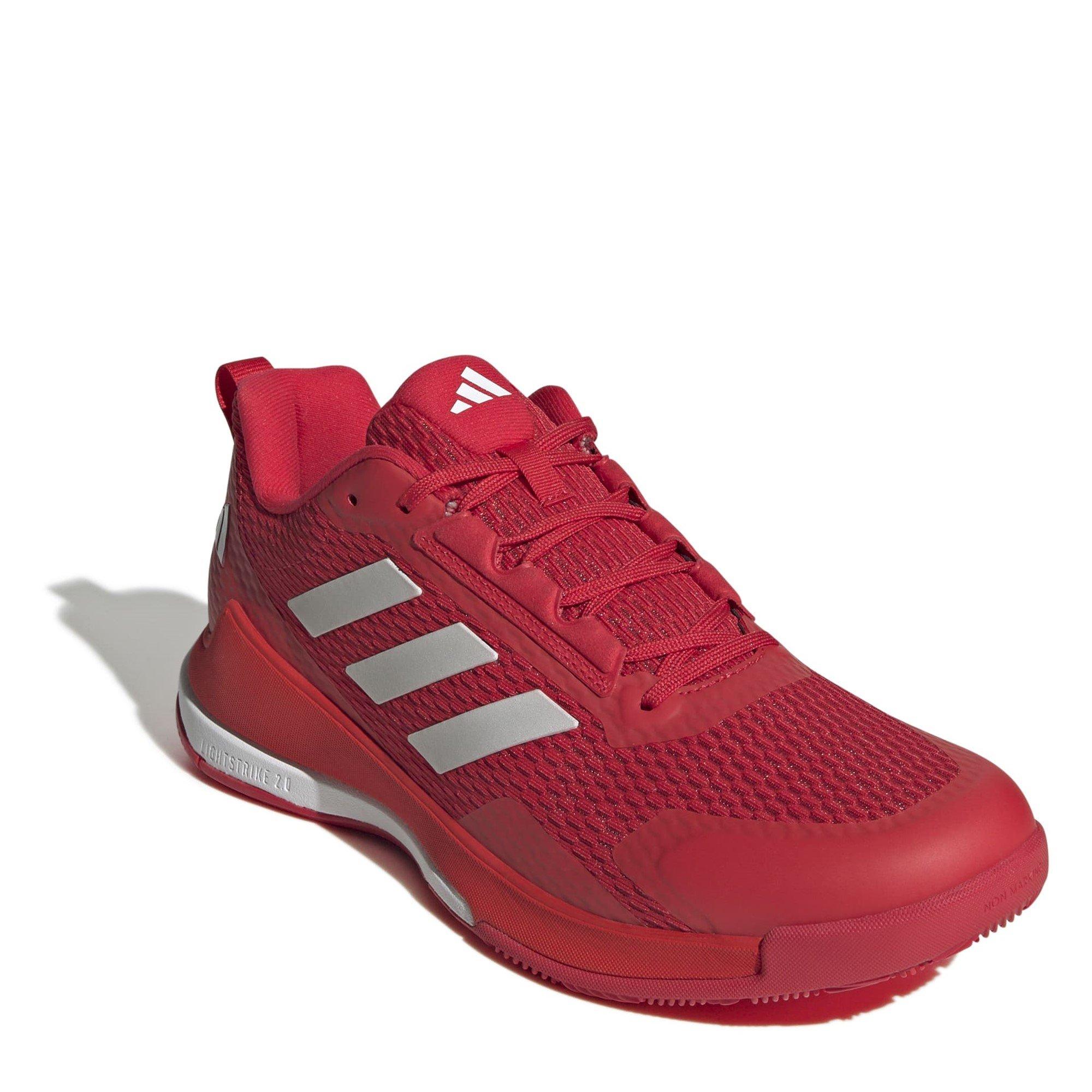 Rosso/Argento - adidas - Novaflight 2 Indoor Shoes - 3