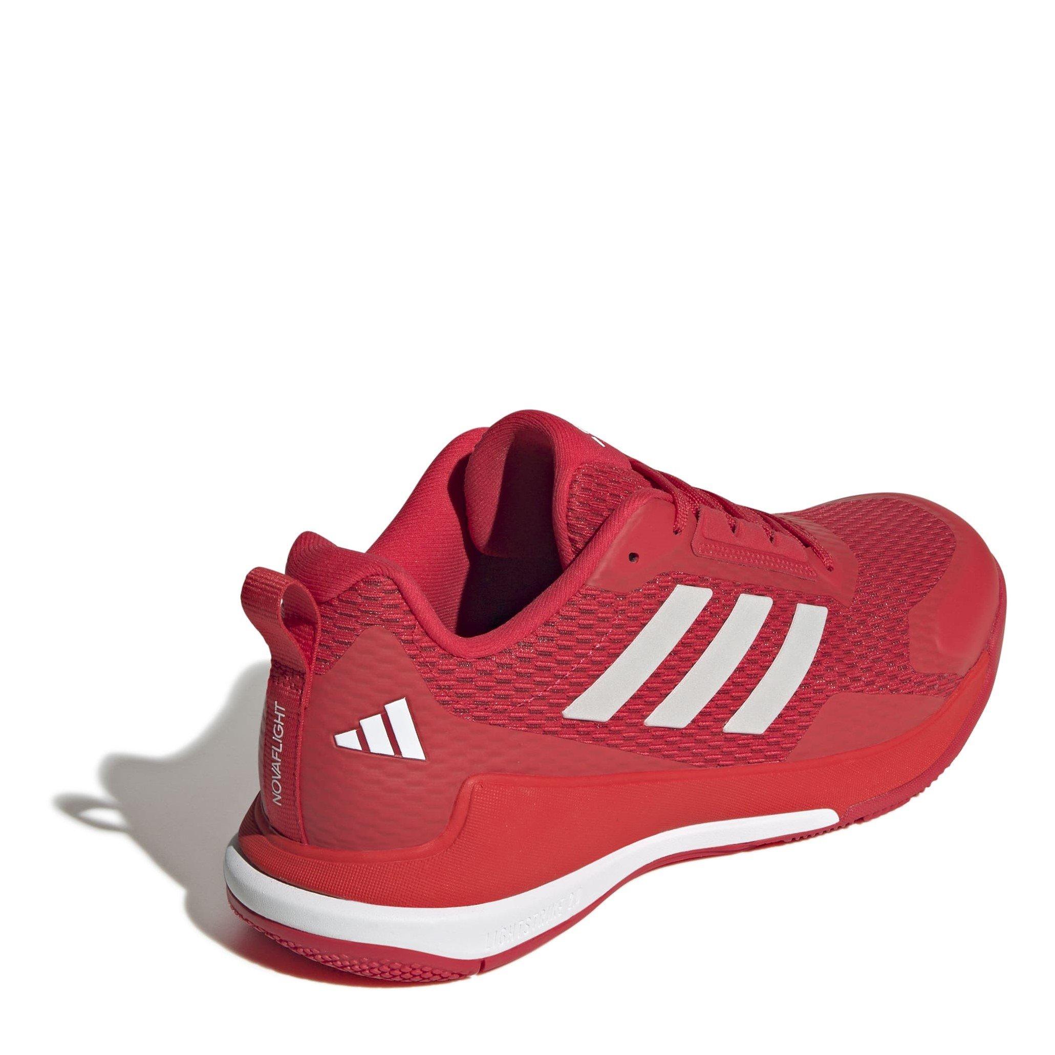 Rosso/Argento - adidas - Novaflight 2 Indoor Shoes - 4
