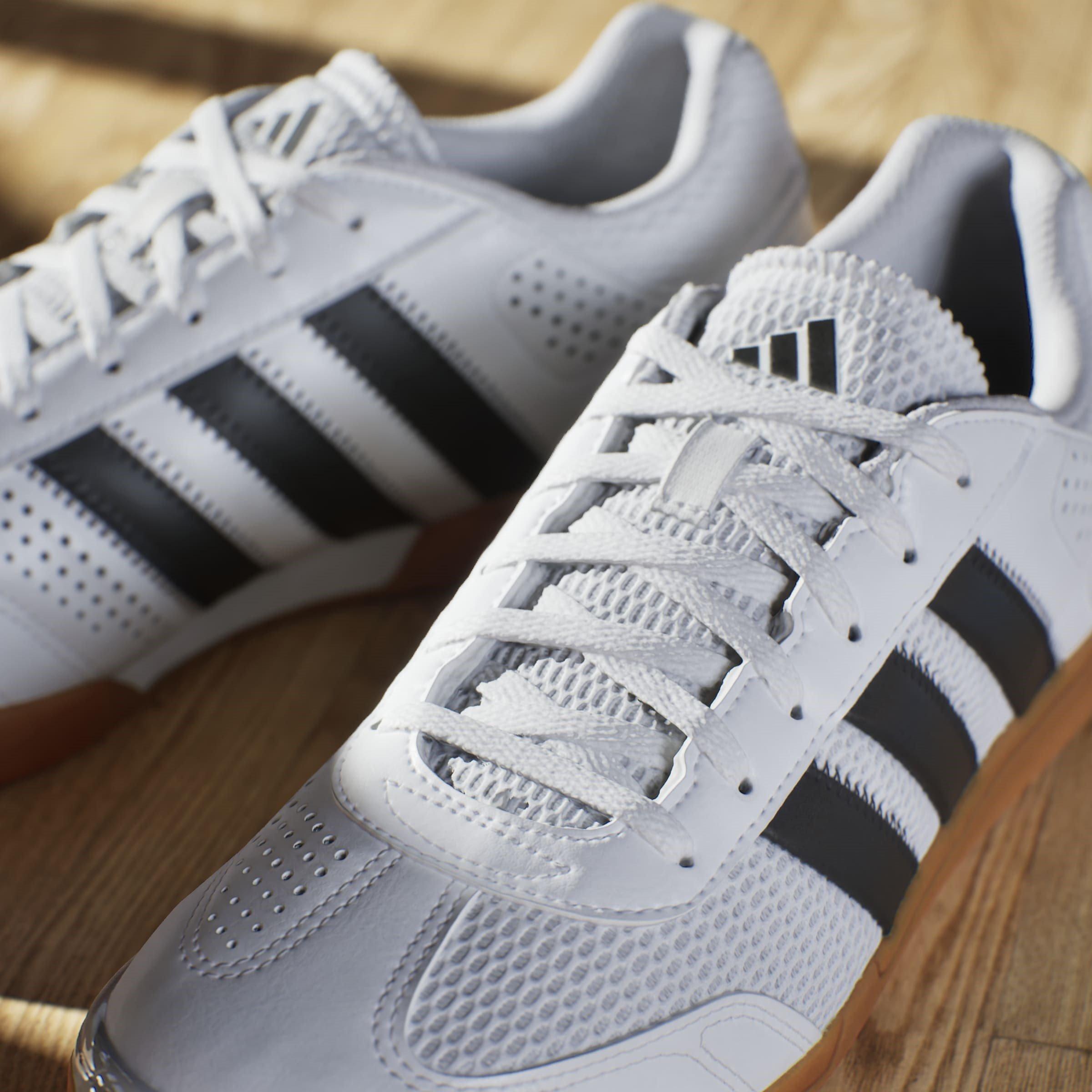 Wit/Gom - adidas - Spezial Light Handball Trainers Adults - 16