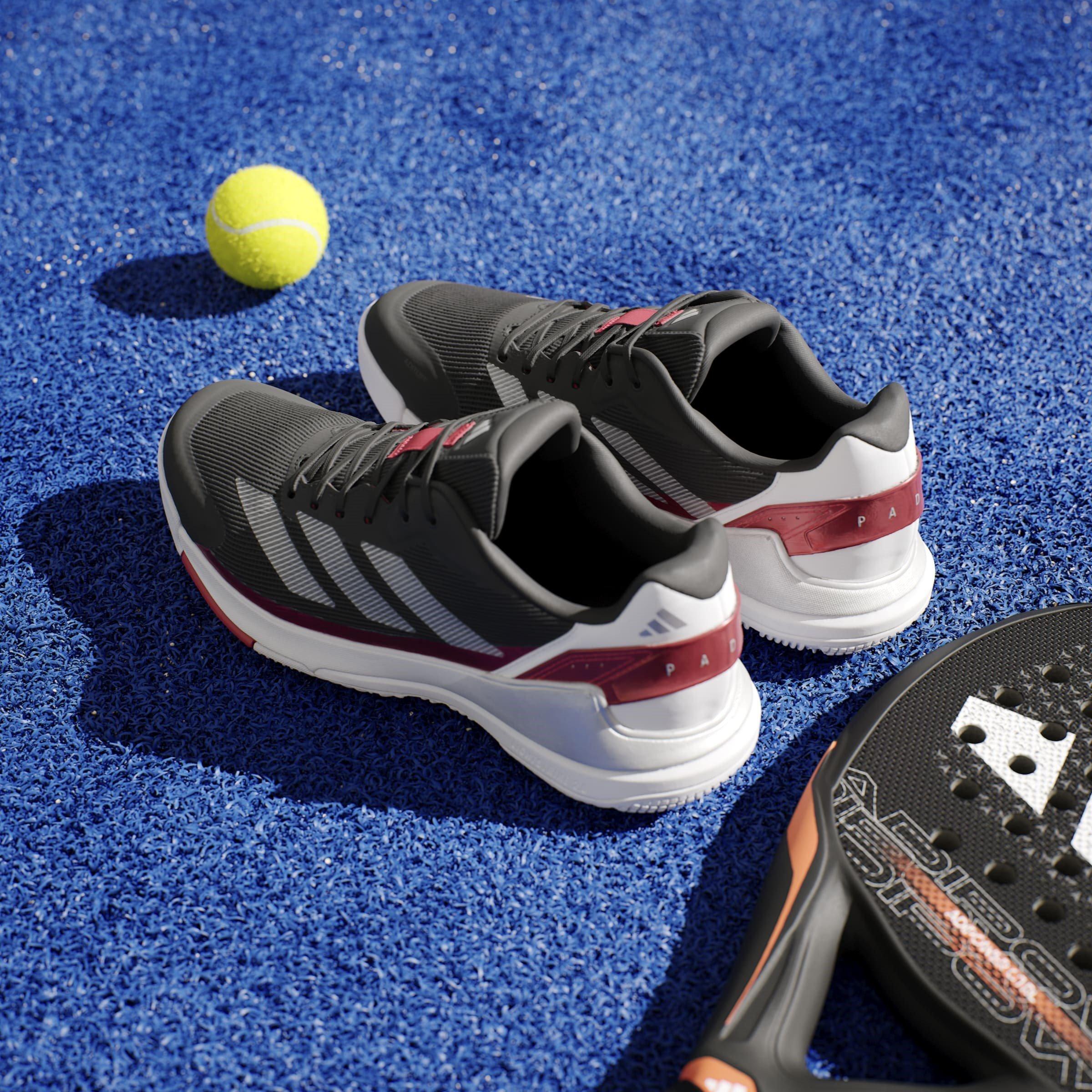 Schwarz/Weiß - adidas - Crazyquick Padel Shoes - 14