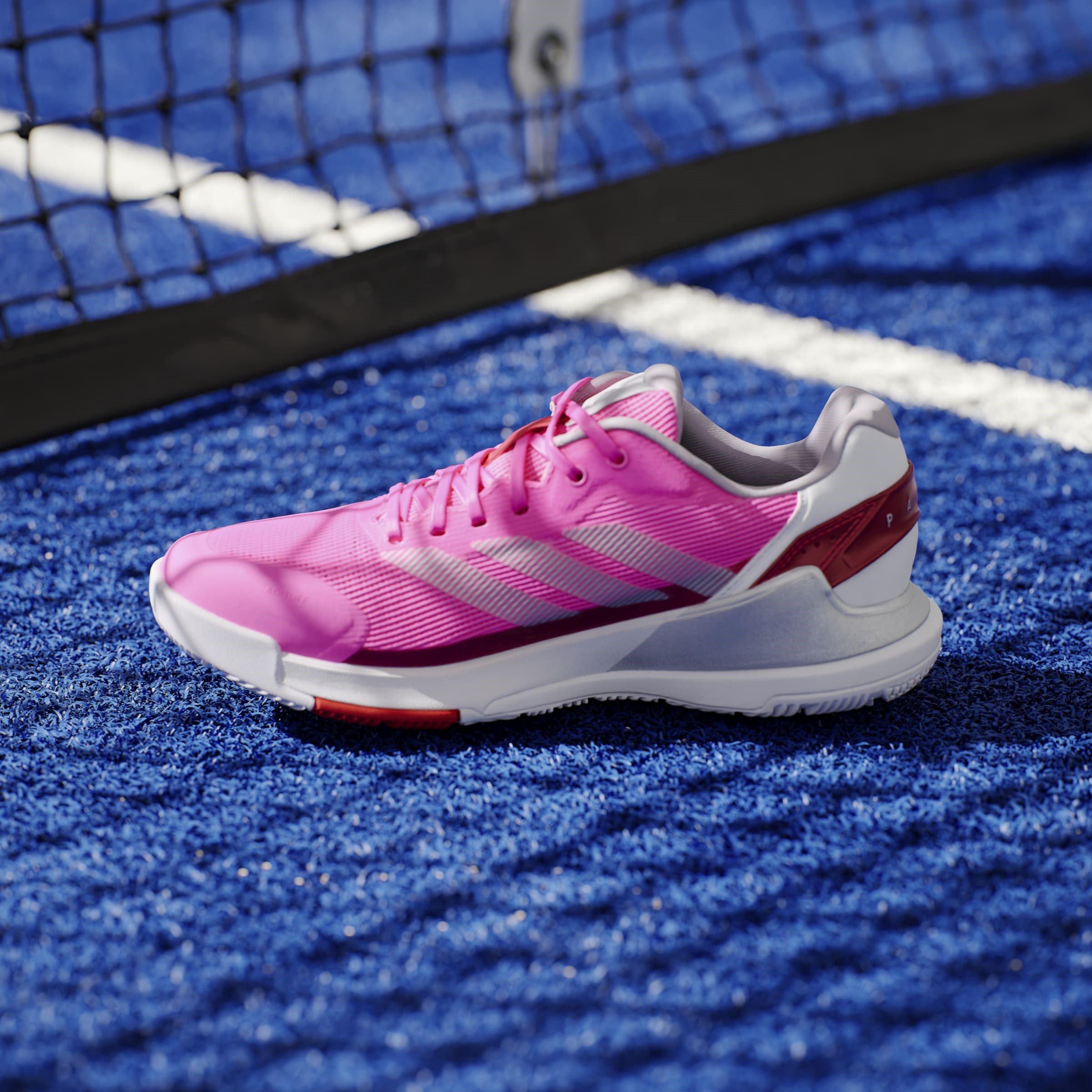 Pink/Sølv - adidas - Crazyquick Lightstrike Padel Shoes - 15