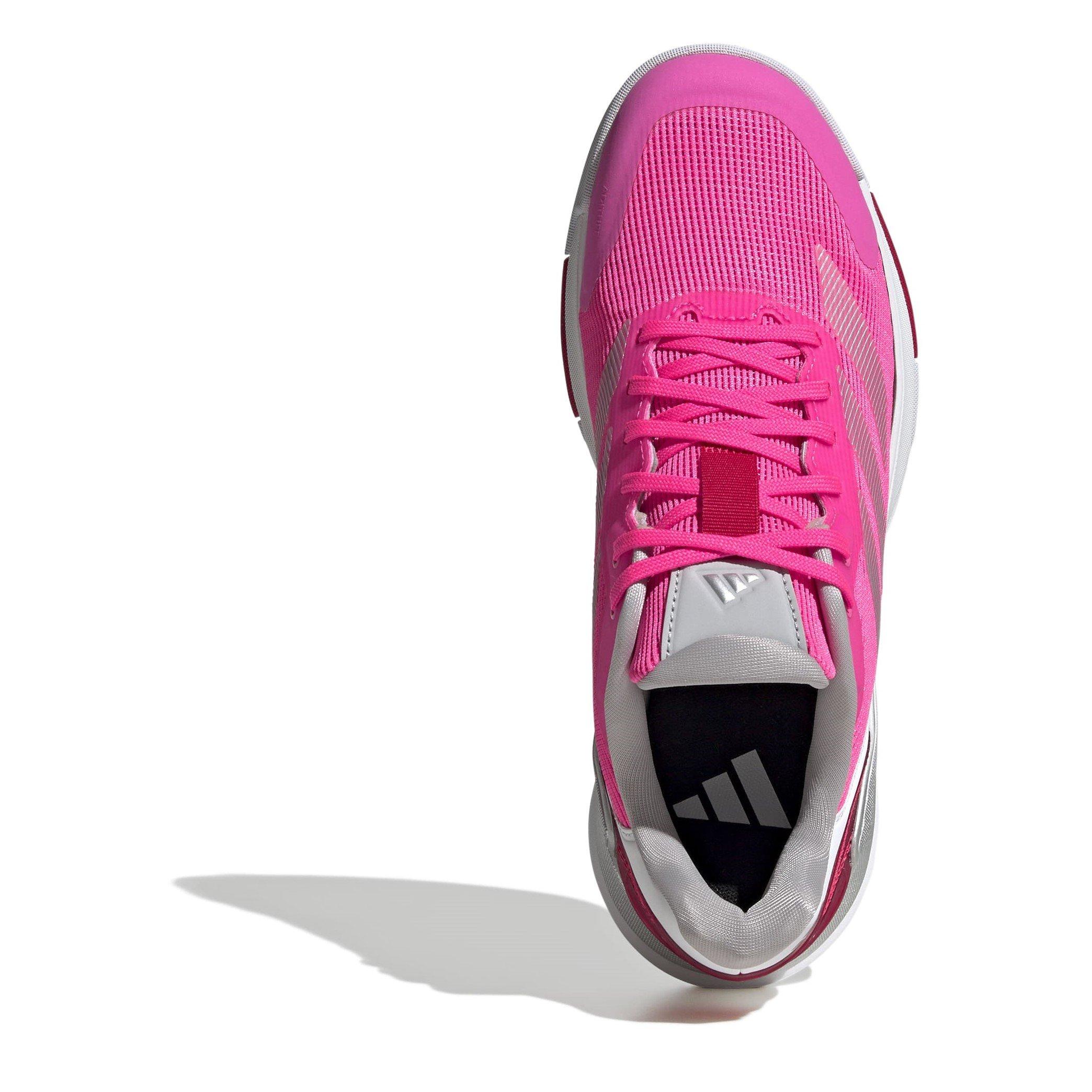 Pink/Sølv - adidas - Crazyquick Lightstrike Padel Shoes - 5