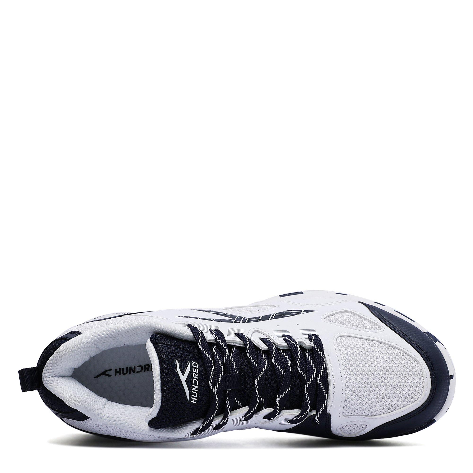 WHITE/NAVY - Hundred - Hundred Galaxy Mens Badminton Shoes - 3