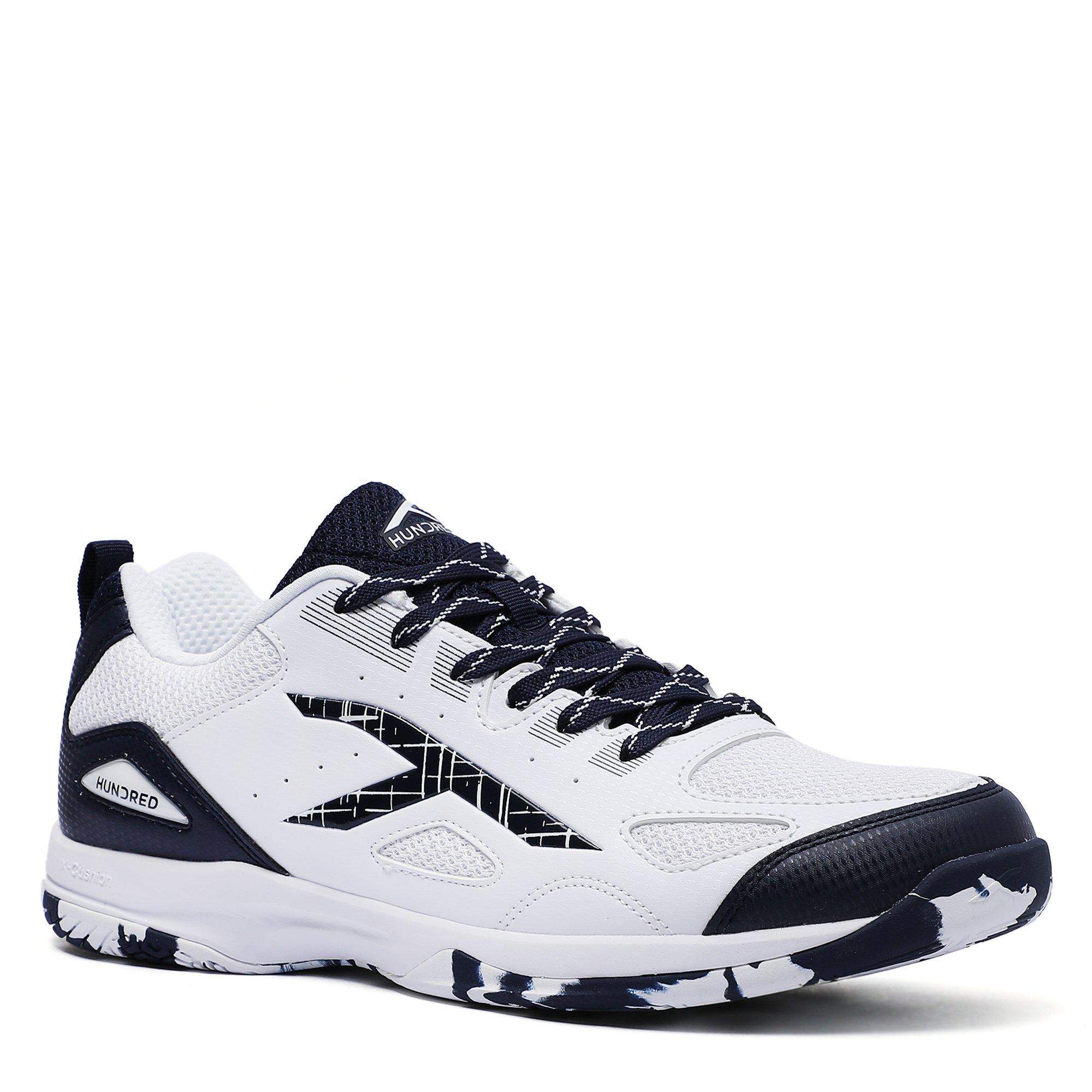 WHITE/NAVY - Hundred - Hundred Galaxy Mens Badminton Shoes - 5