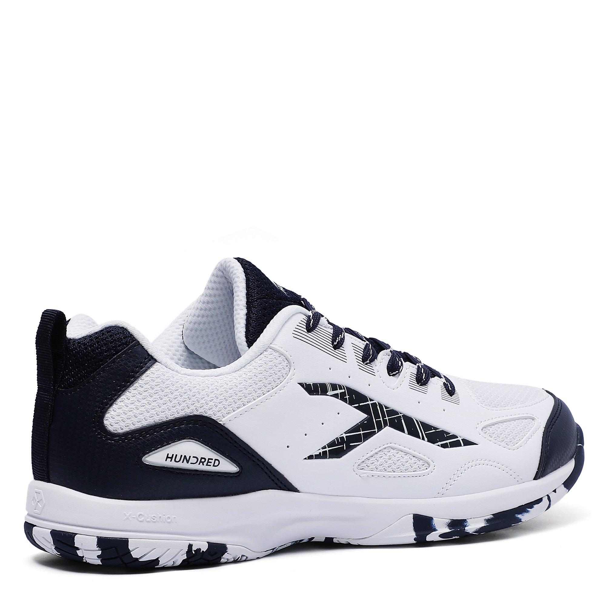 WHITE/NAVY - Hundred - Hundred Galaxy Mens Badminton Shoes - 6