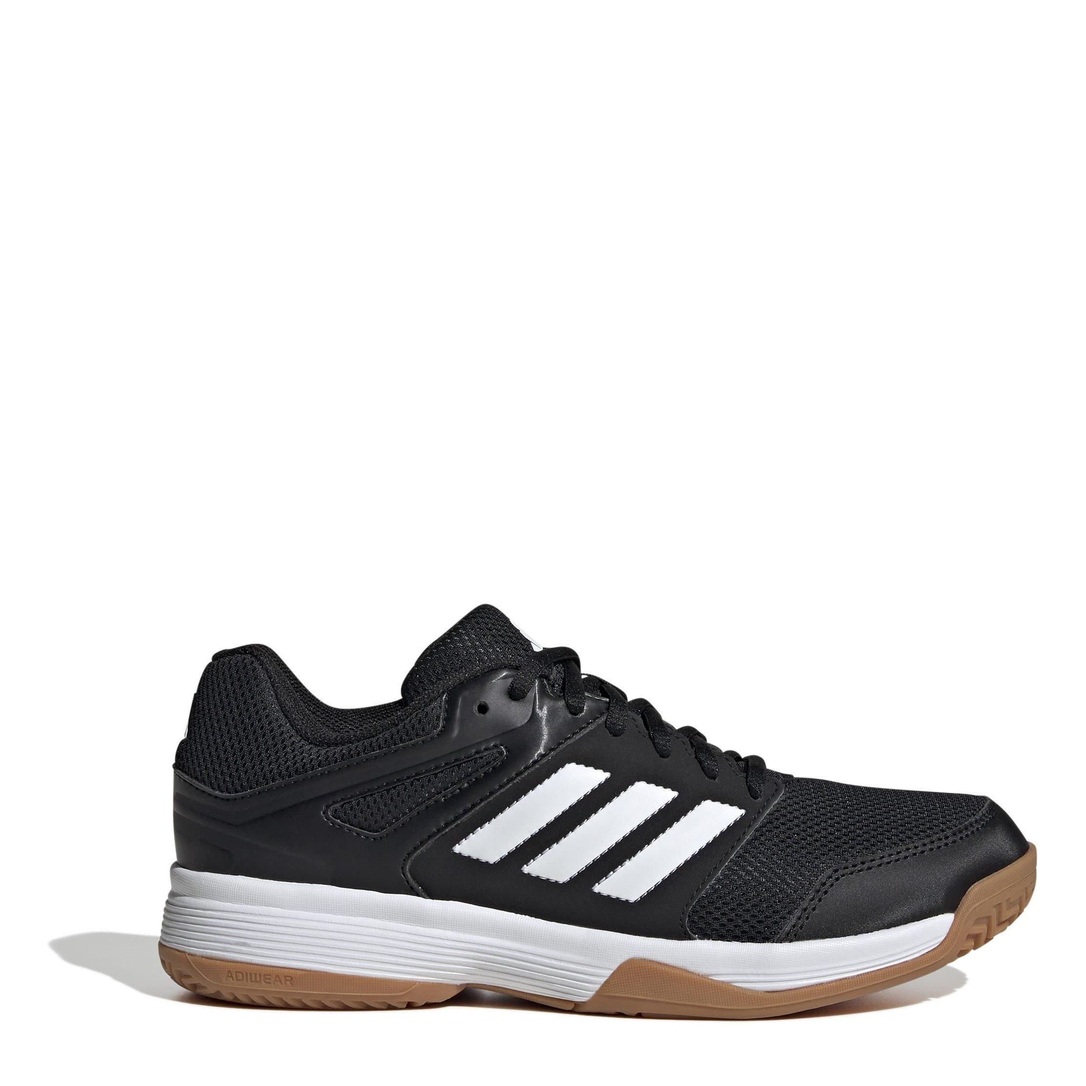 Black/White - adidas - Speedcourt Indoor Shoes Womens - 1