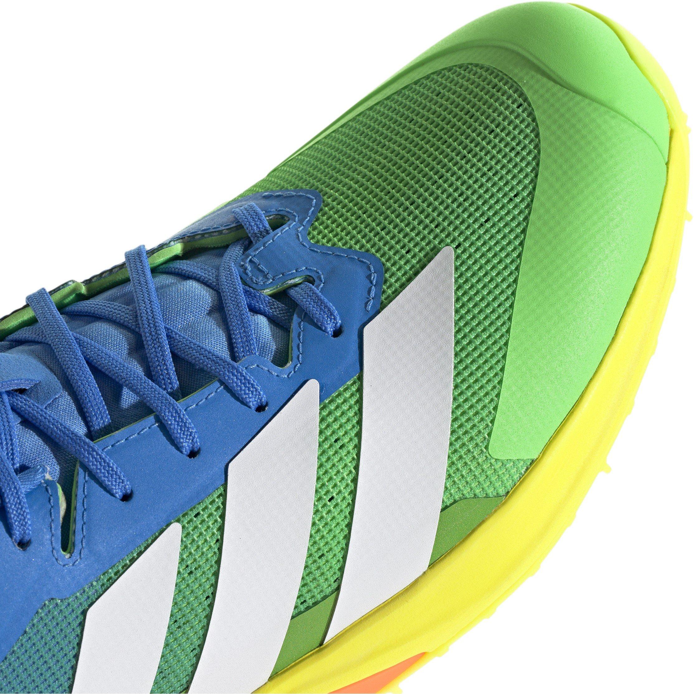 Blue/Wht/Gre - adidas - Men's Adizero Lux 3 Astro Hockey Shoes - 8