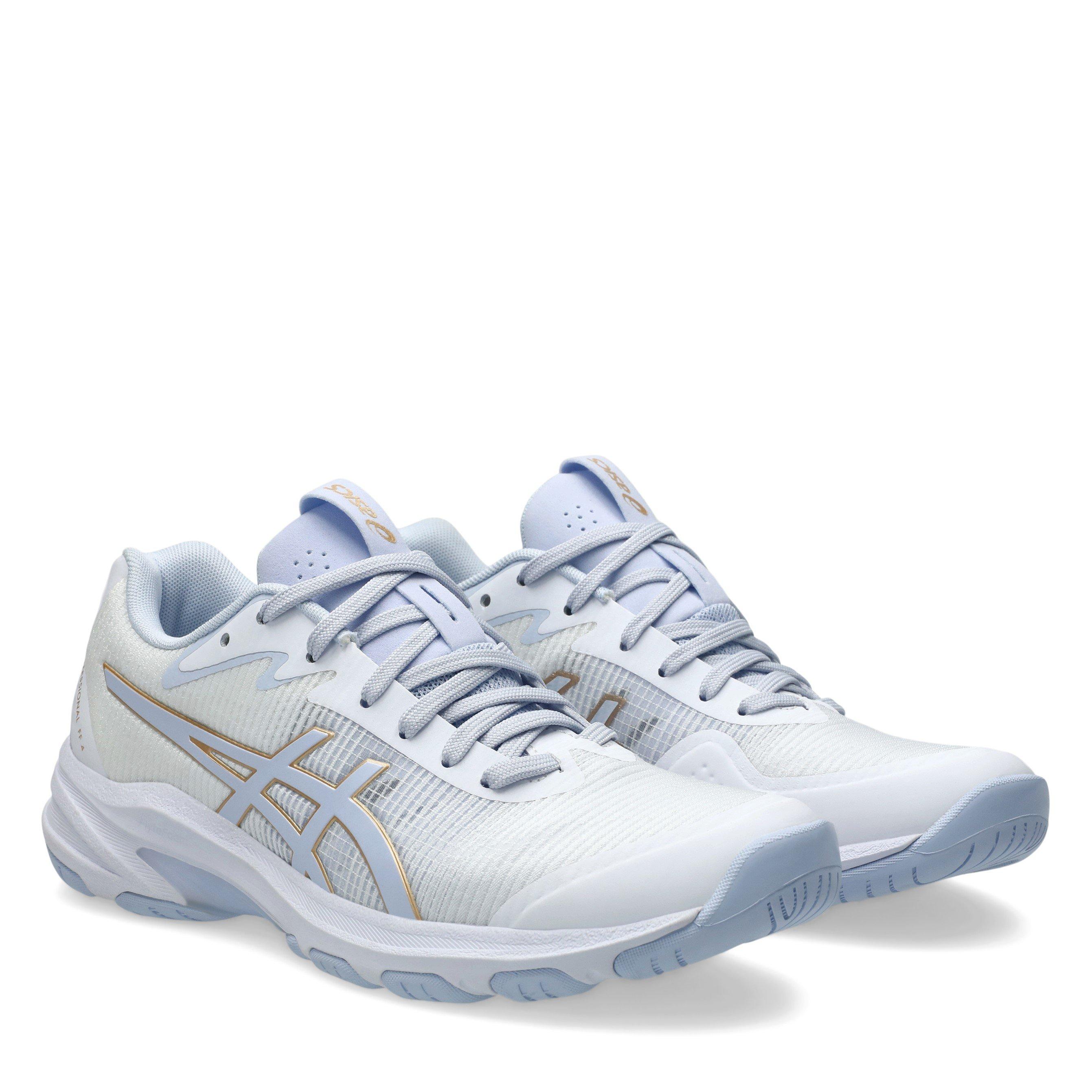 White/Blue Fd - Asics - Netburner Professional Netball Shoes - 4