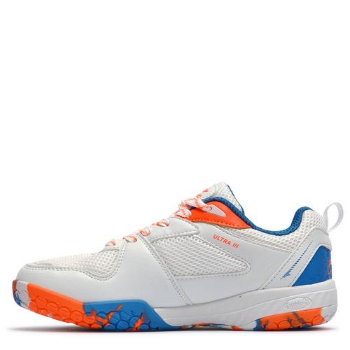 Wht/Blu/Orange - Li Ning - Ultra III Mens Badminton Shoes - 2