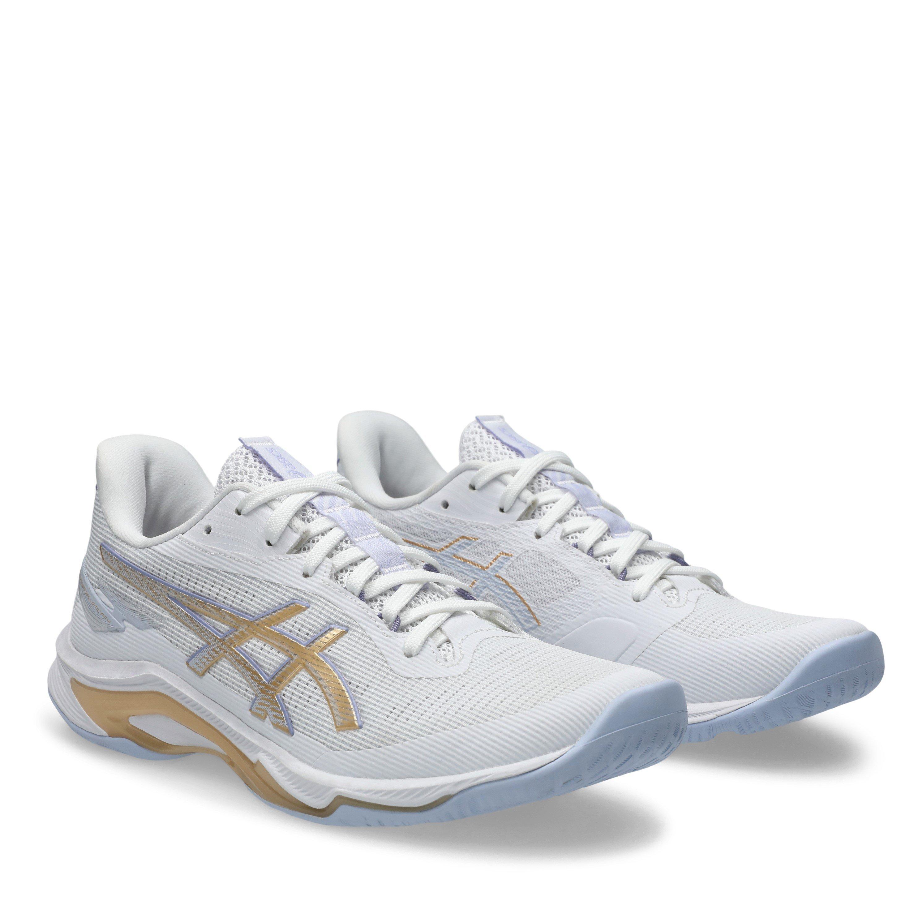 Wht/Champ - Asics - NETBURNER BALLISTIC FF 4 Indoor Shoes Womens - 4