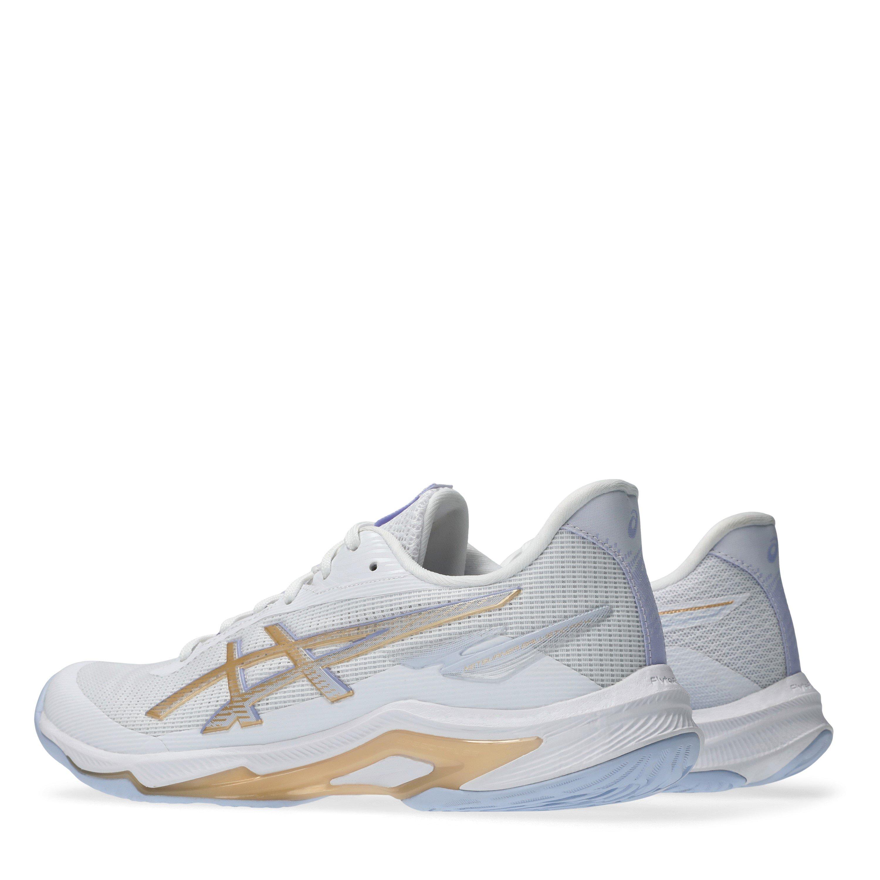 Wht/Champ - Asics - NETBURNER BALLISTIC FF 4 Indoor Shoes Womens - 5