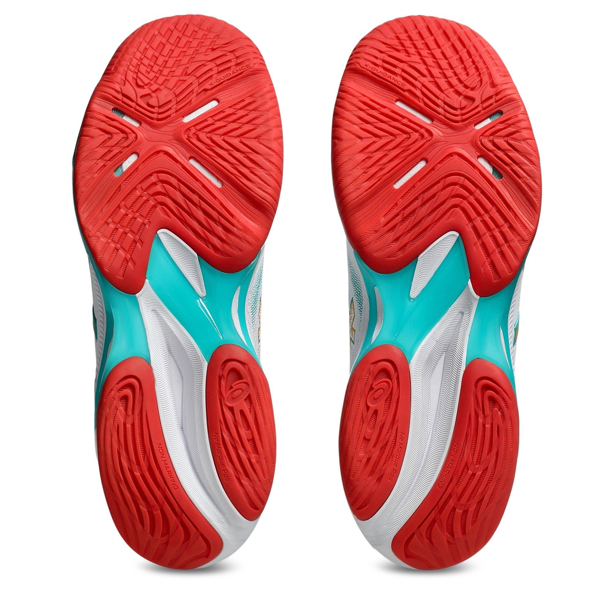 Wht/Sea Glass - Asics - Asics Netburner Ballistic Ff 4 Netball Shoes Womens - 3