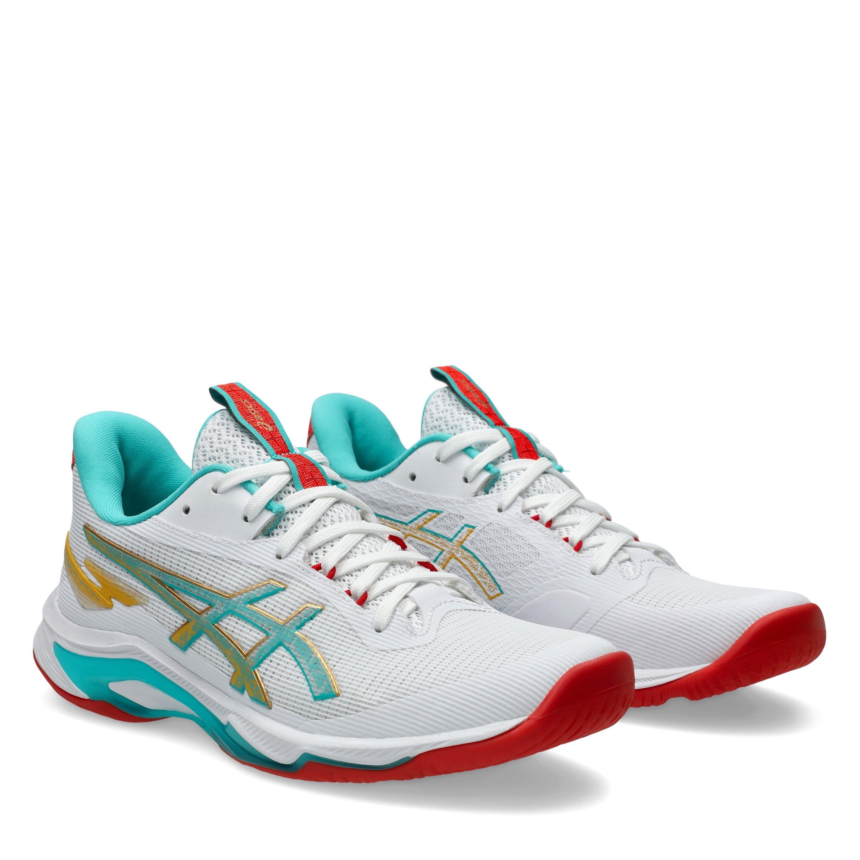 Wht/Sea Glass - Asics - Asics Netburner Ballistic Ff 4 Netball Shoes Womens - 4