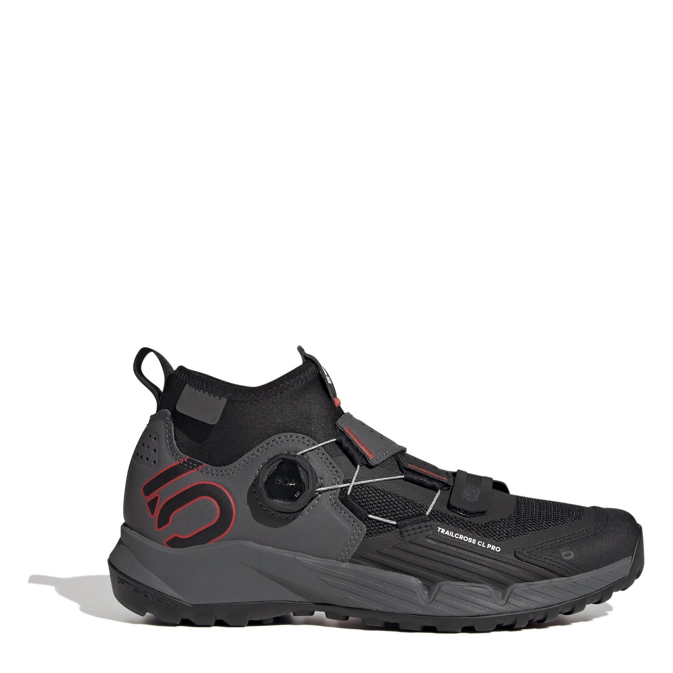 Grey/Black/Red - Five Ten - Five Ten 5.10 Trailcross Pro Clip-In Mountain Bike Shoes Womens - 1