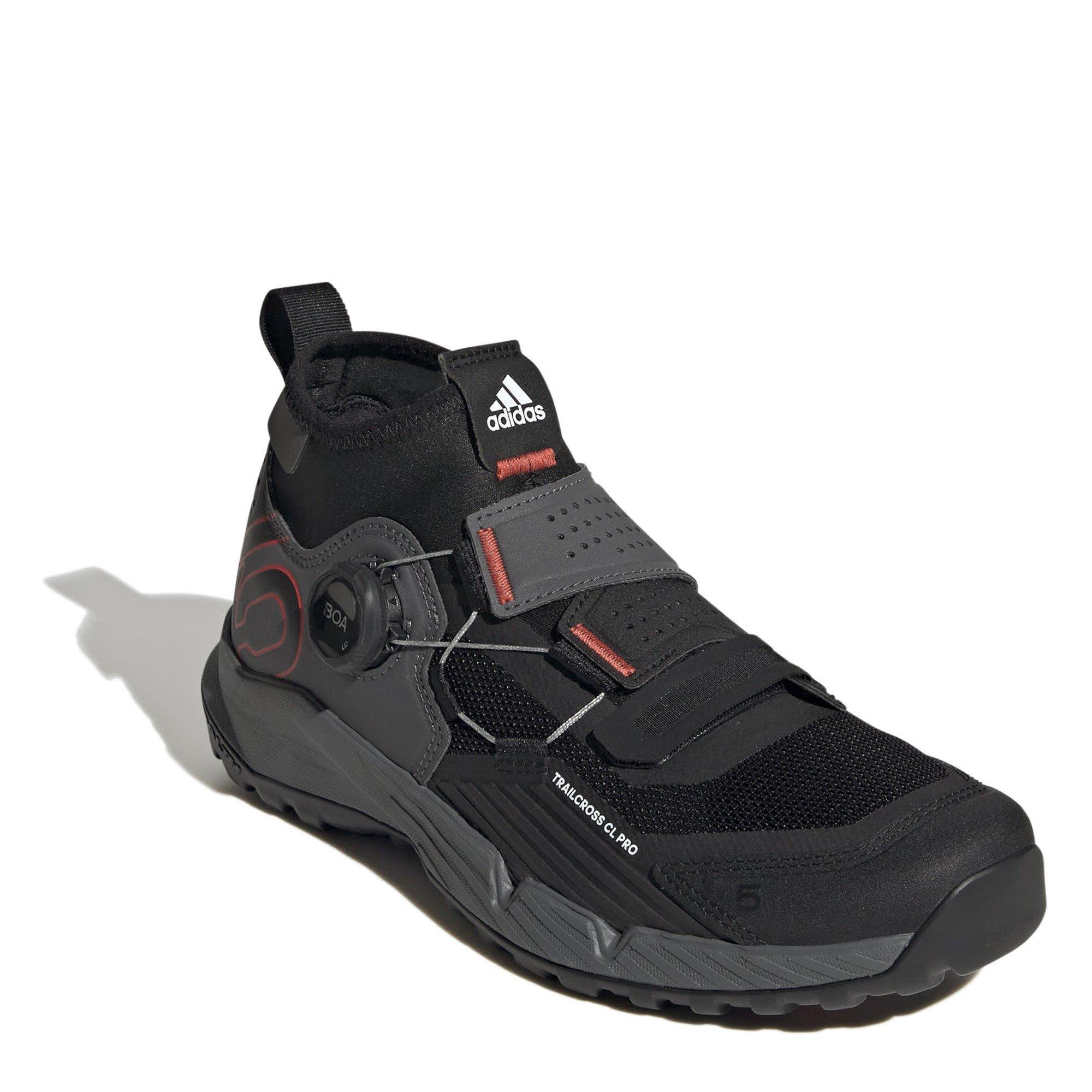 Grey/Black/Red - Five Ten - Five Ten 5.10 Trailcross Pro Clip-In Mountain Bike Shoes Womens - 3