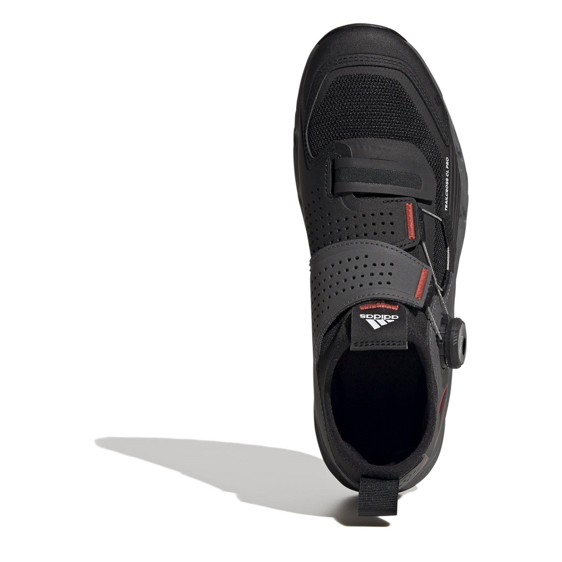 Grey/Black/Red - Five Ten - Five Ten 5.10 Trailcross Pro Clip-In Mountain Bike Shoes Womens - 5