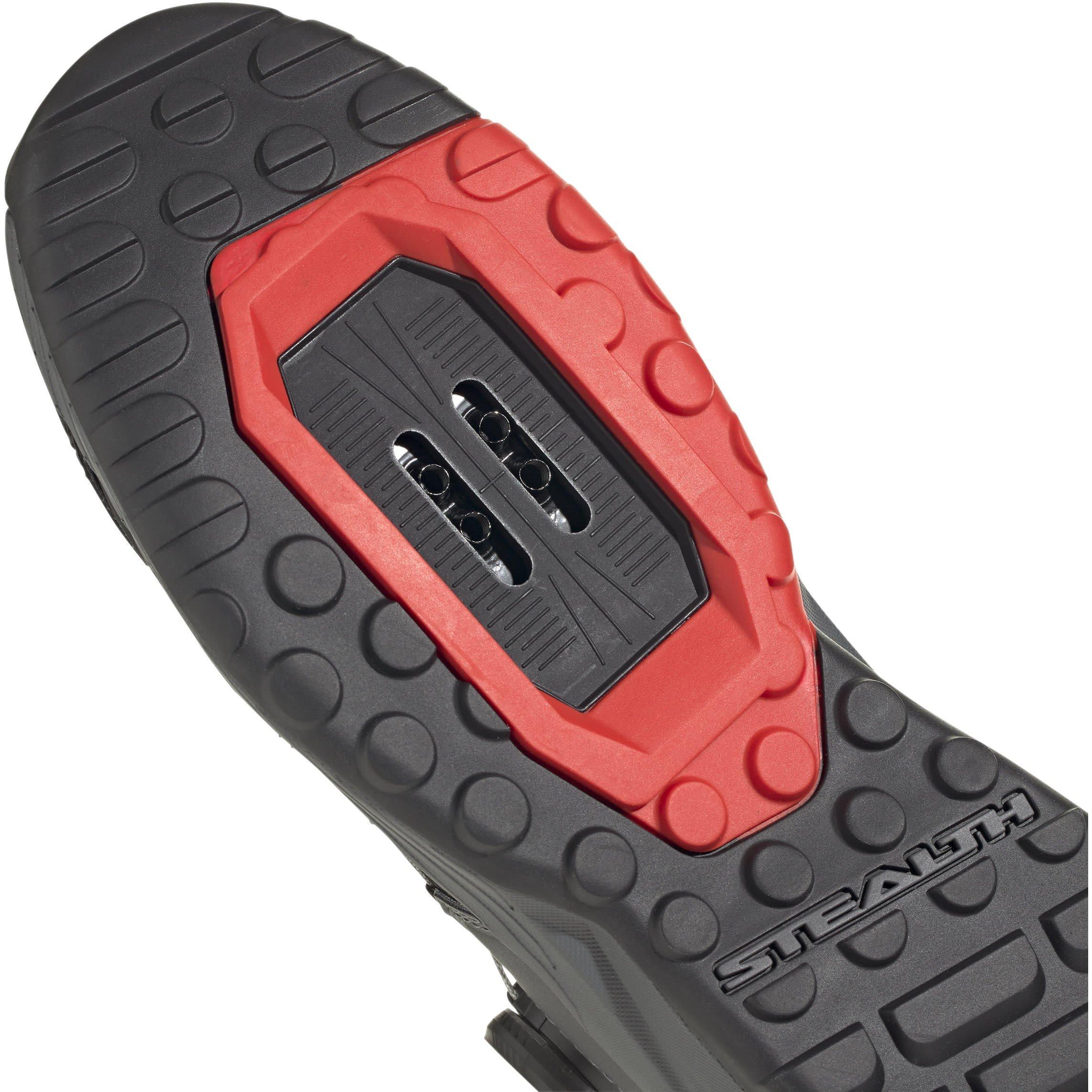 Grey/Black/Red - Five Ten - Five Ten 5.10 Trailcross Pro Clip-In Mountain Bike Shoes Womens - 8