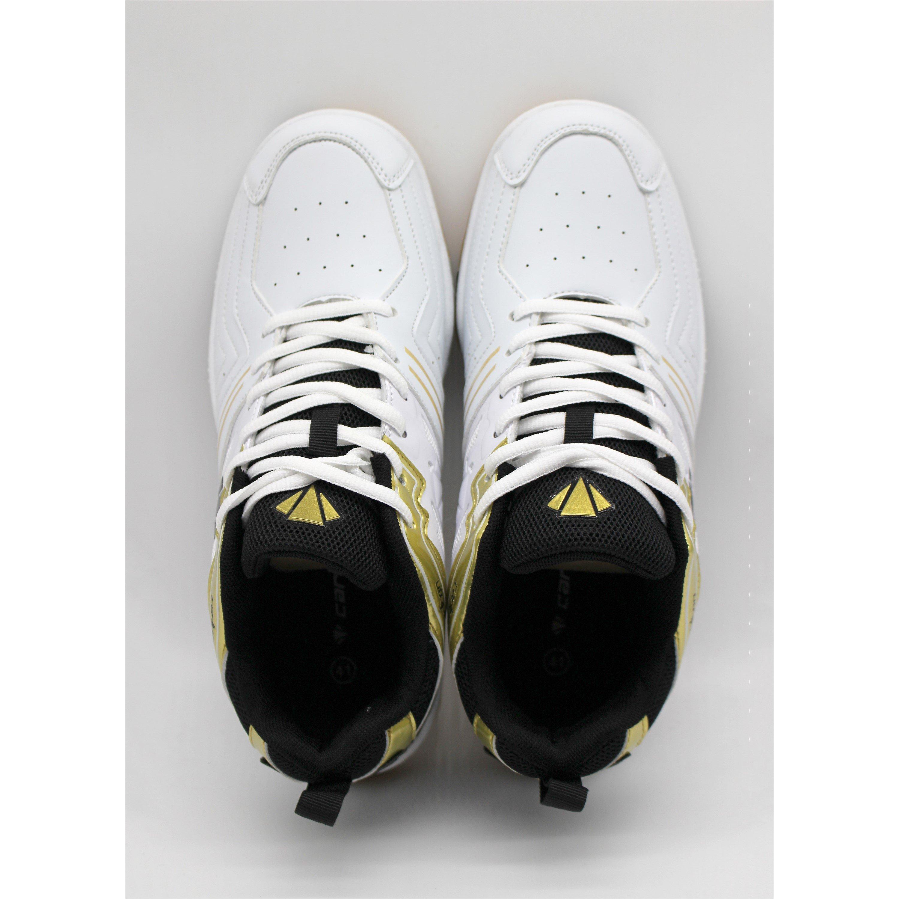 WHITE / GOLD - Carlton - Badminton Trainers - 6