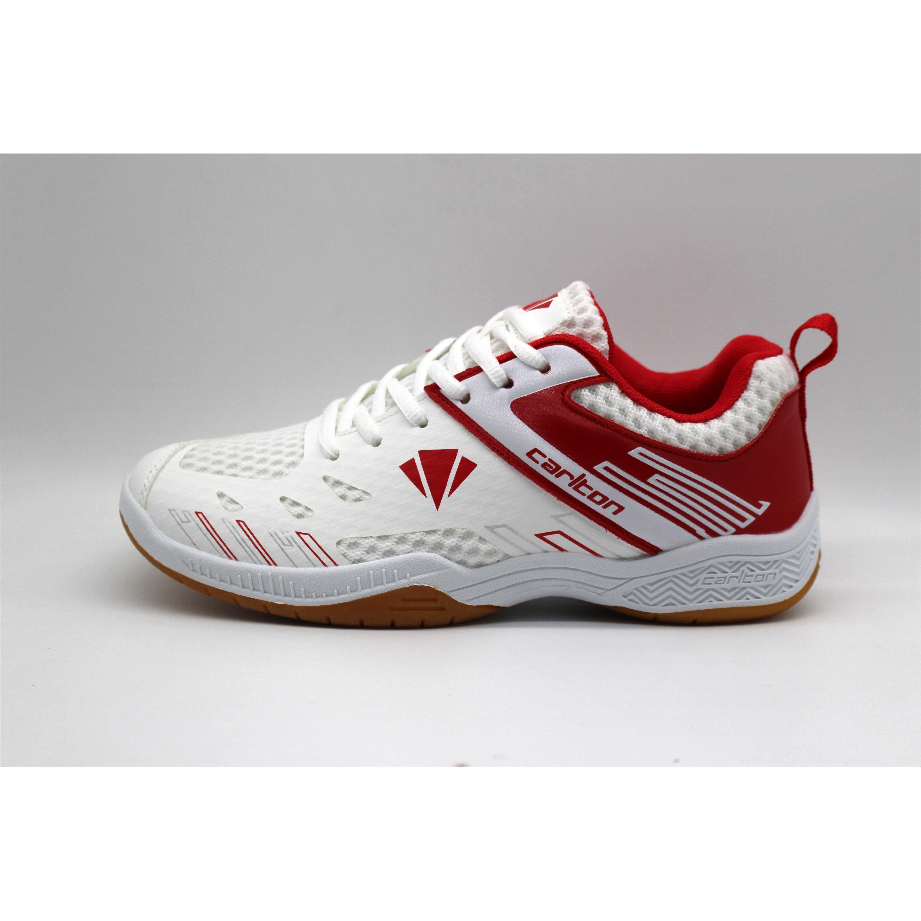 WHITE / RED - Carlton - CC-117 Mens Badminton Shoes - 2