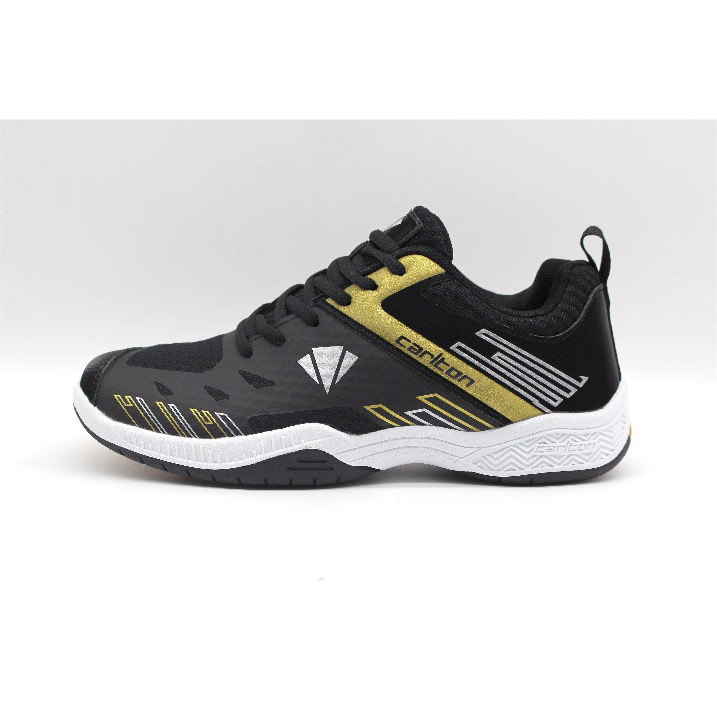 BLACK / GOLD - Carlton - CC-117 Mens Badminton Shoes - 2