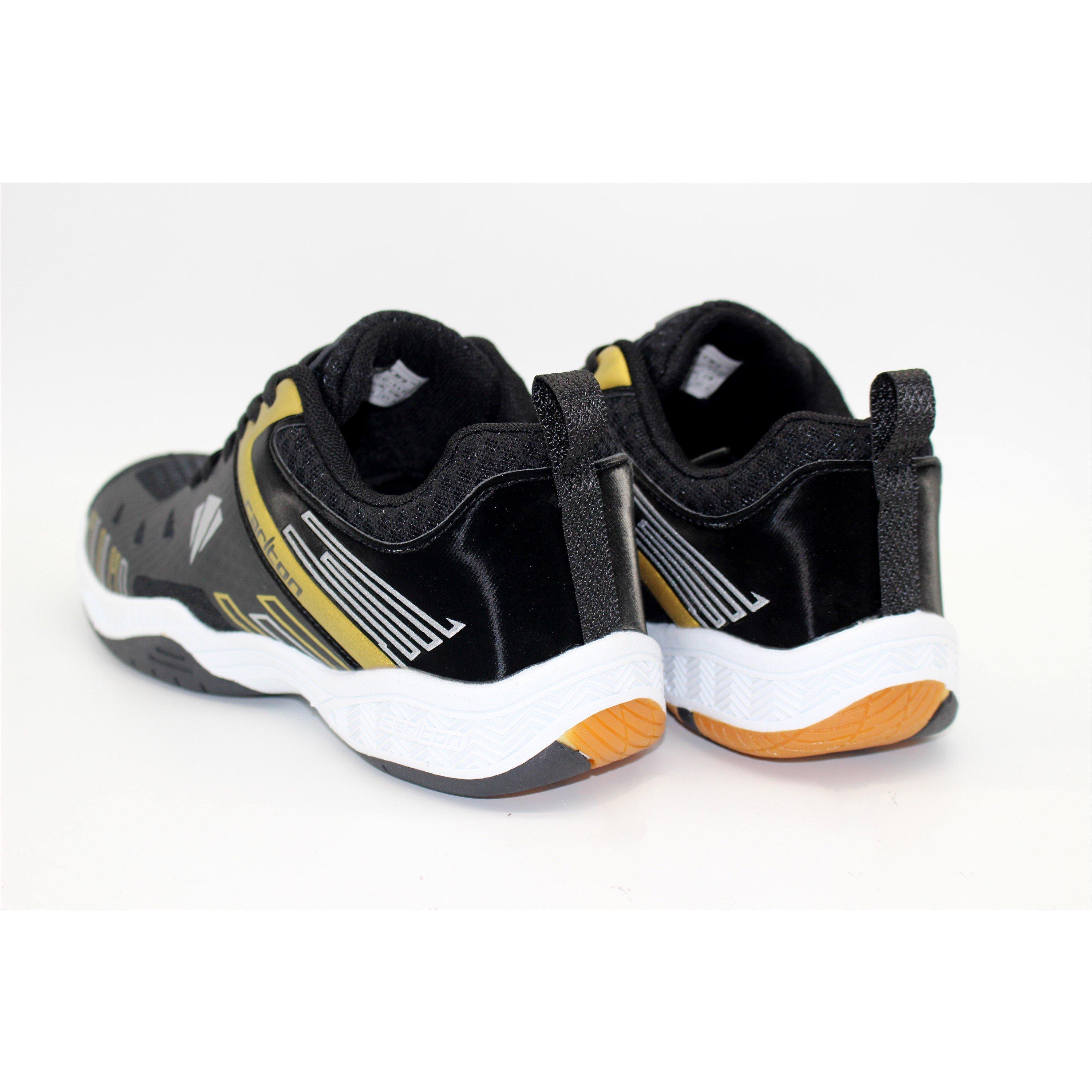 BLACK / GOLD - Carlton - CC-117 Mens Badminton Shoes - 5