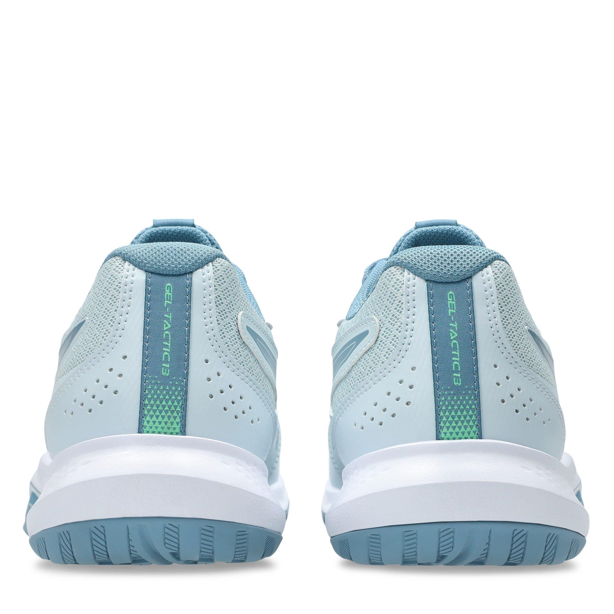 Cool Grey/Blue - Asics - Gel-Tactic 13 Handball Trainers Mens - 7