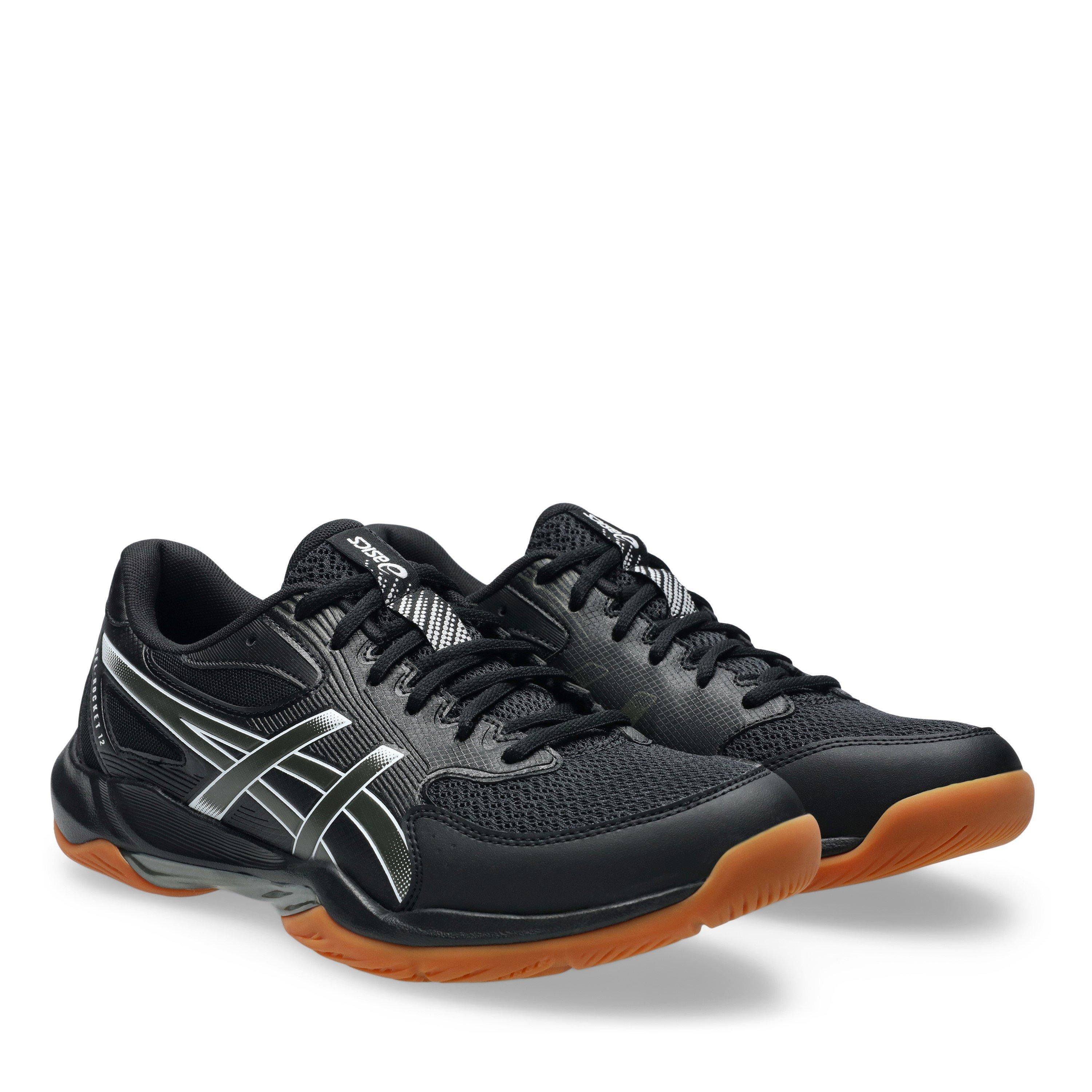 Zwart/Gunmetal - Asics - Gel-Rocket 12 Handball Trainers Mens - 4