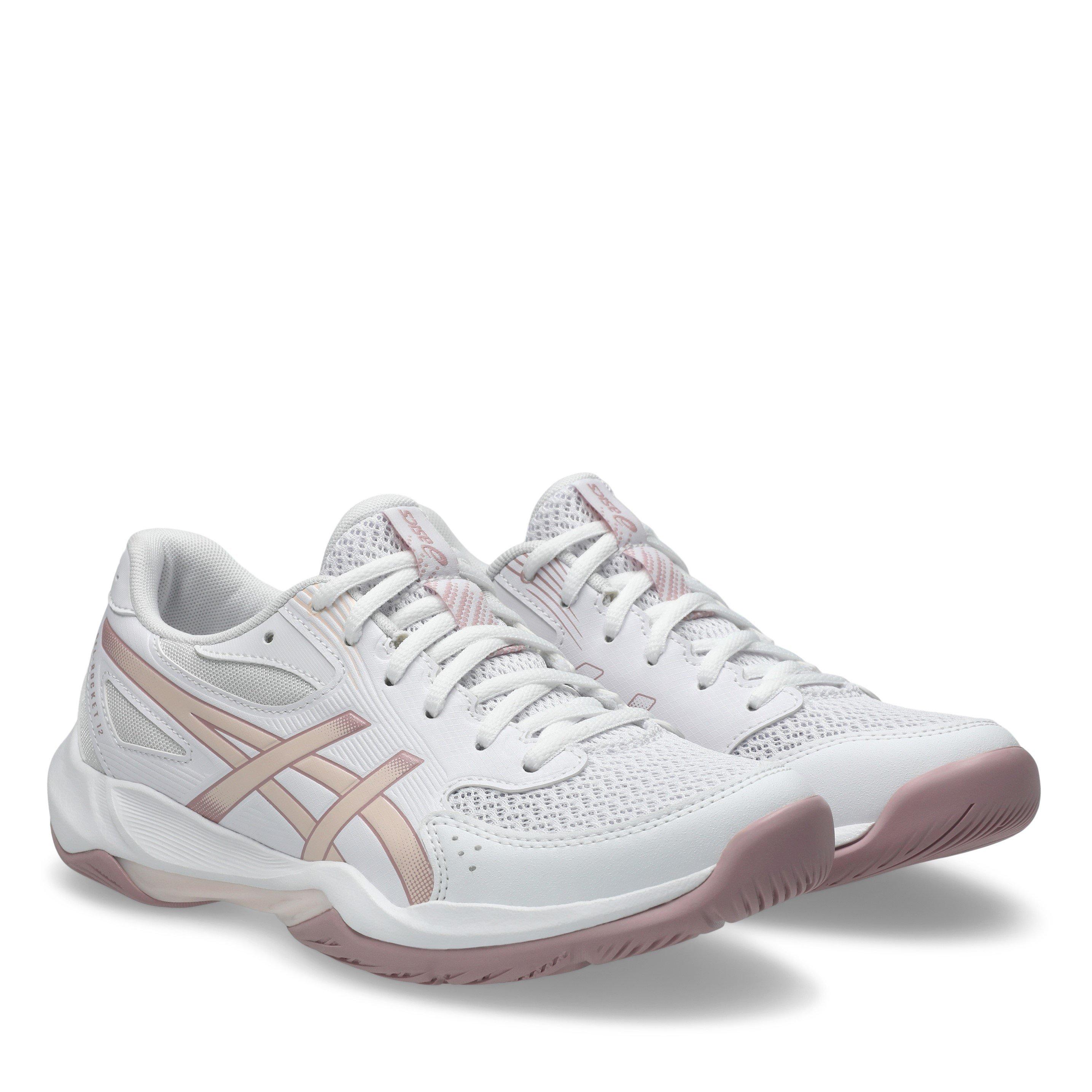 Wit/Roze - Asics - Gel-Rocket 12 Netball Shoes Womens - 4