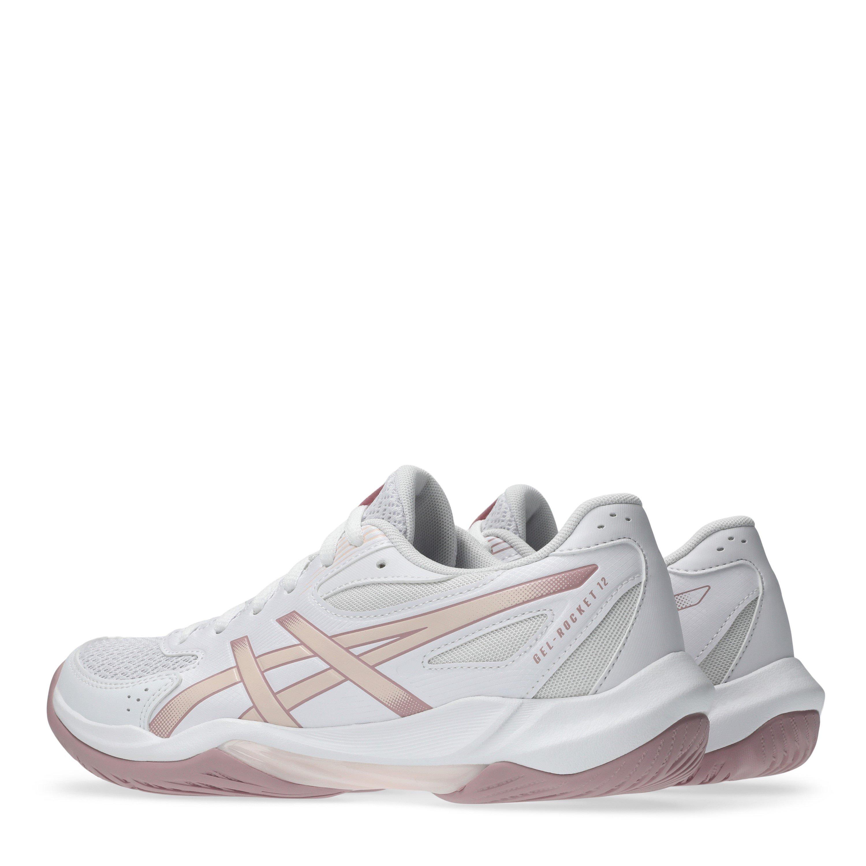 Wit/Roze - Asics - Gel-Rocket 12 Netball Shoes Womens - 5