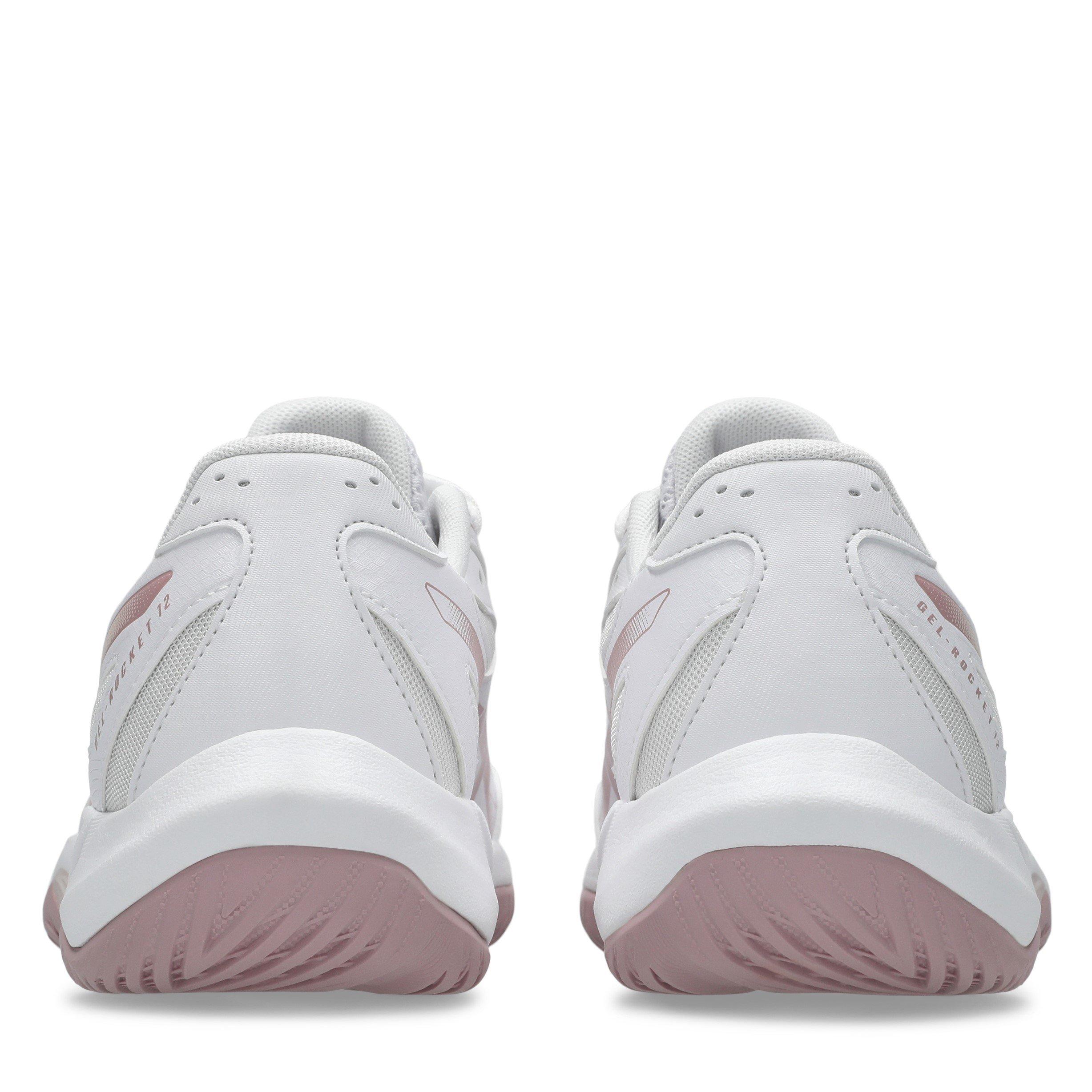 Wit/Roze - Asics - Gel-Rocket 12 Netball Shoes Womens - 7