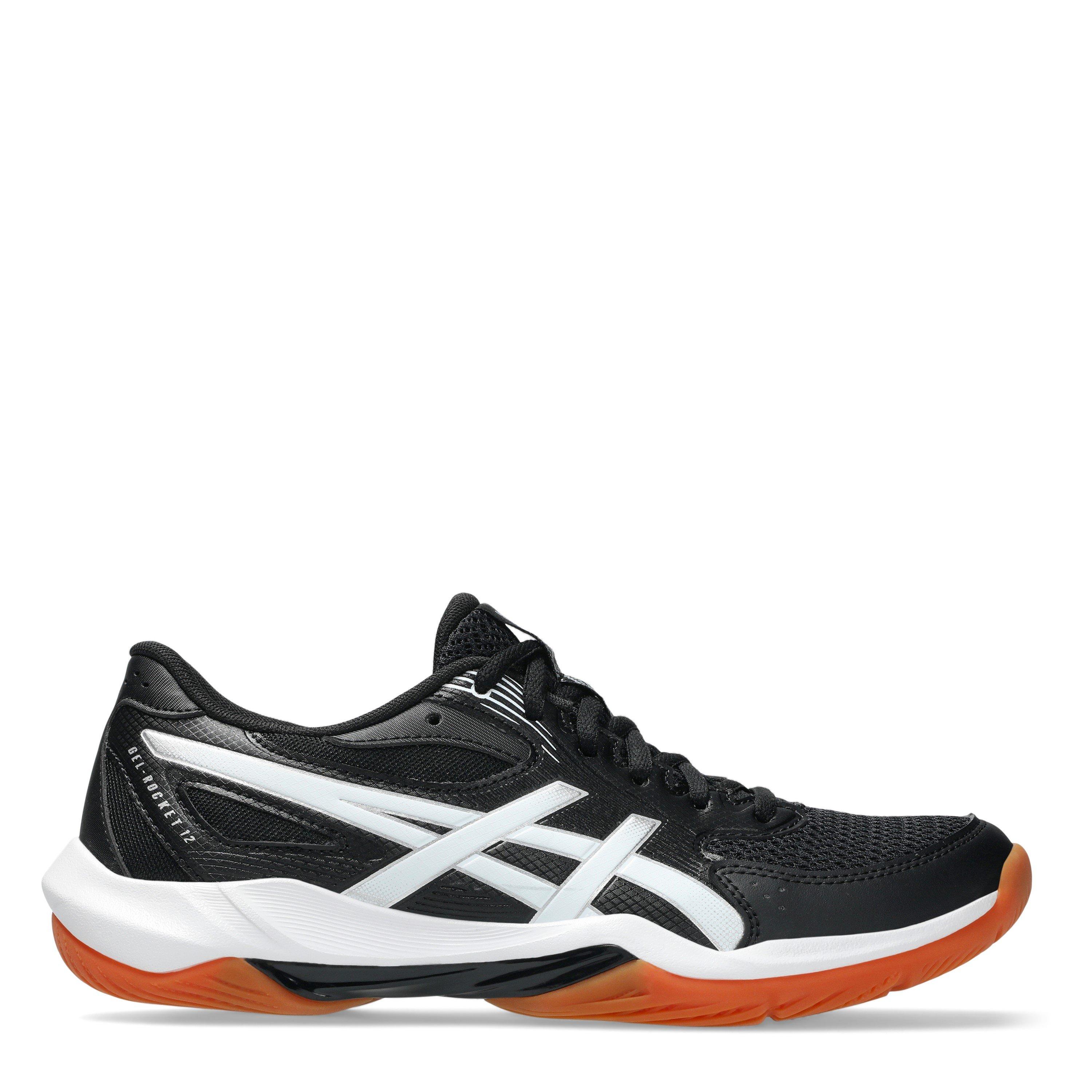 Asics Women's Gel Rocket Netball Shoes - Black/White - 7 (40.5)