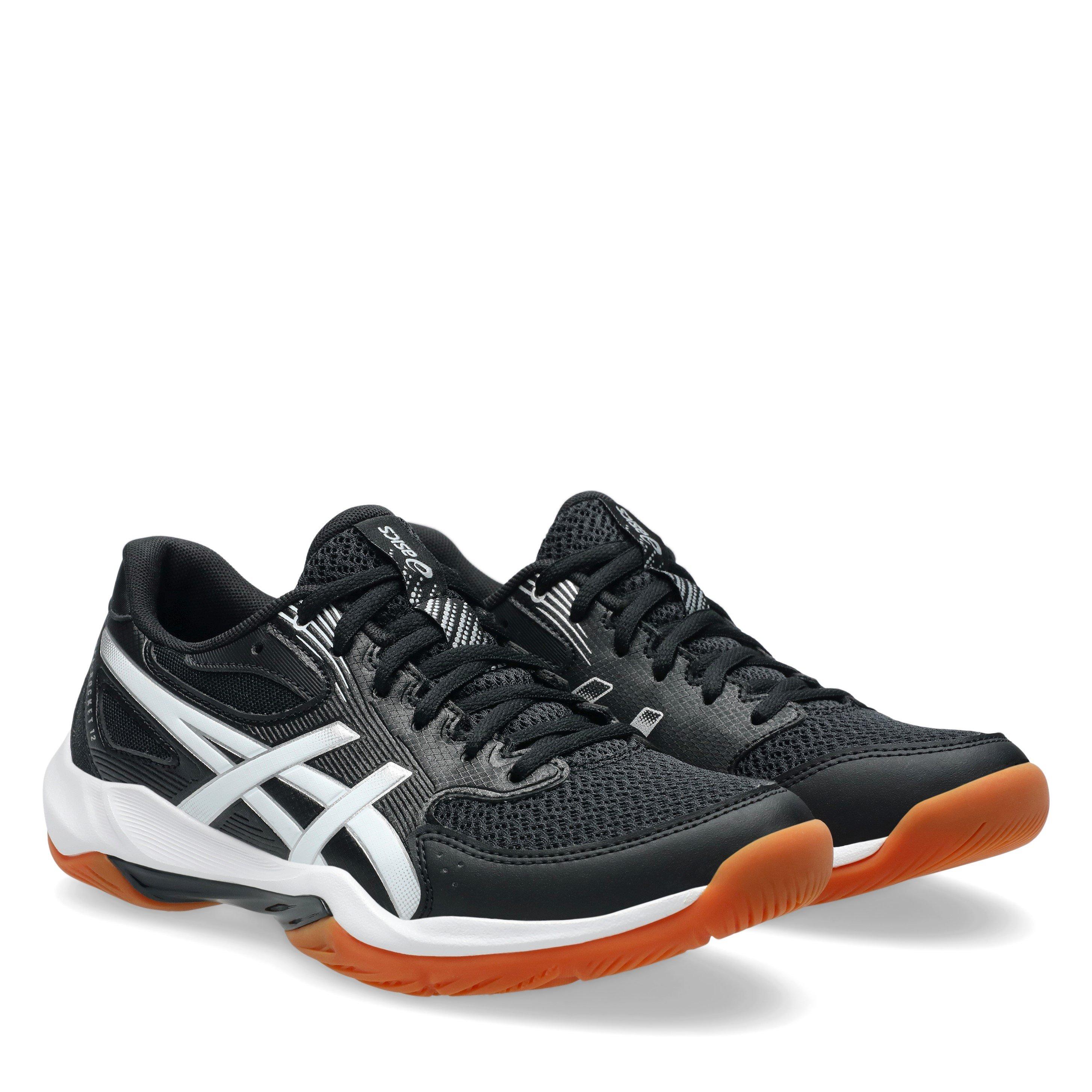 Zwart/Wit - Asics - Gel-Rocket 12 Netball Shoes Womens - 4