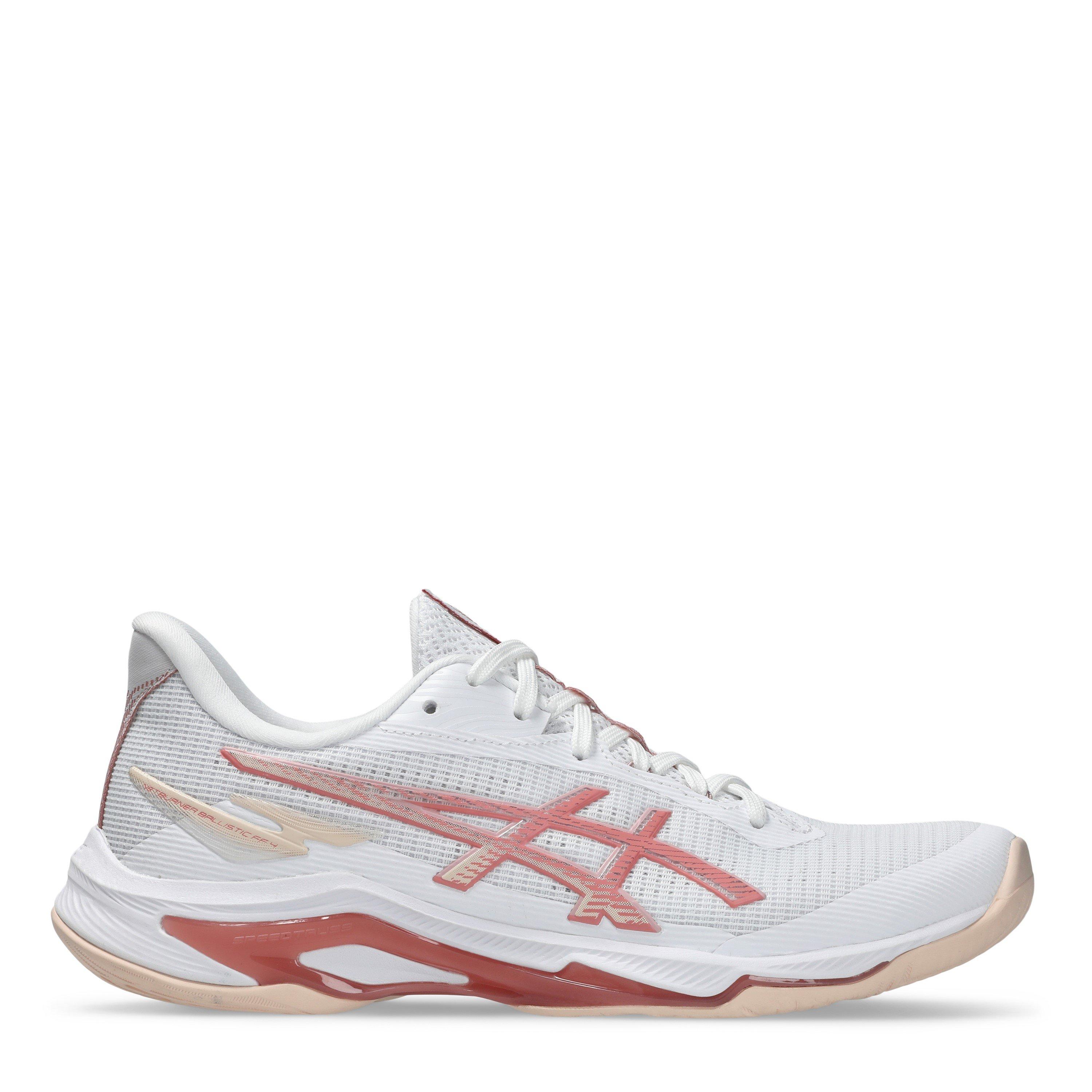 White/Rose - Asics - Women's Netburner Ballistic FF Netball Shoes - 1