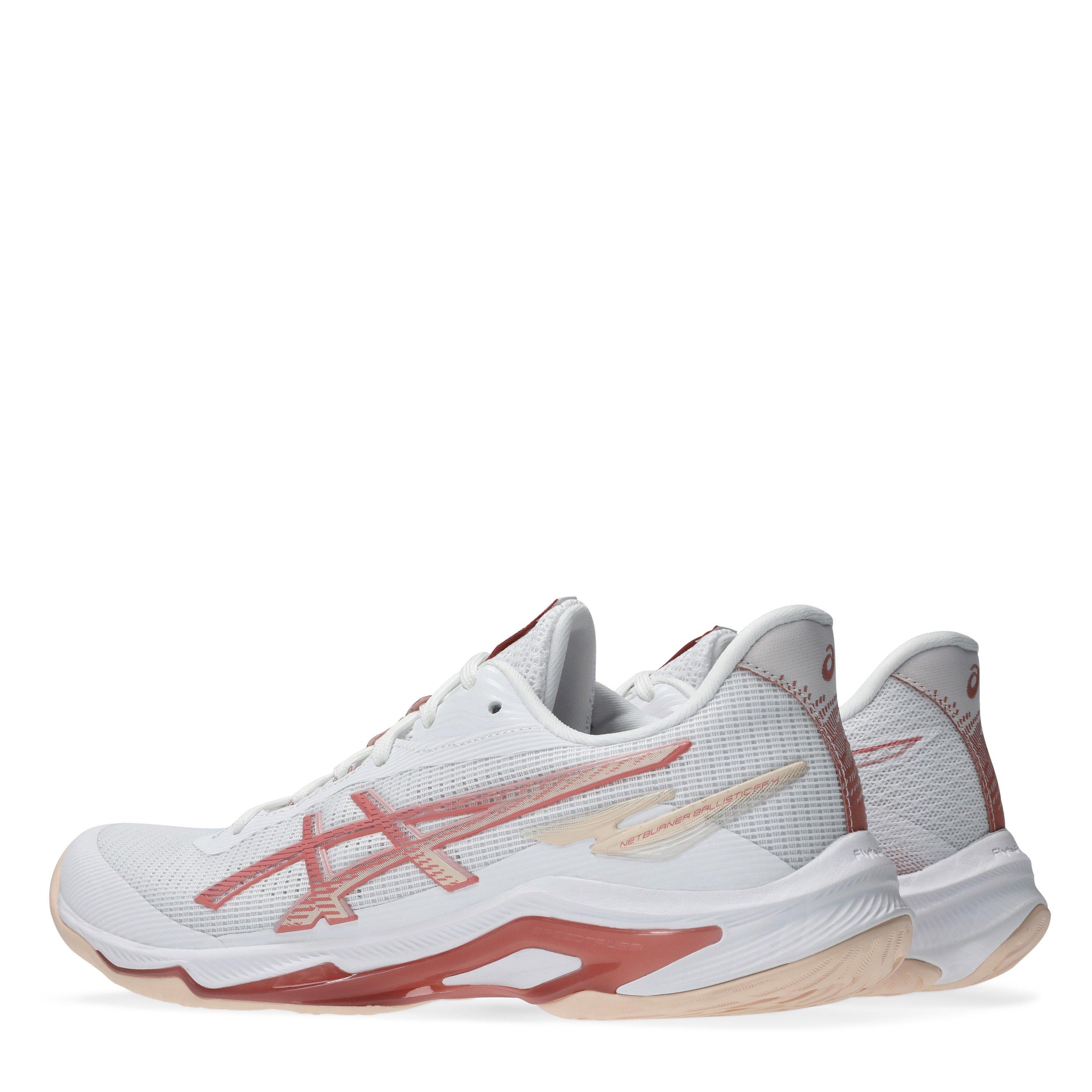 Hvid/Rosé - Asics - Netburner Ballistic Ff 4 Netball Shoes Womens - 5
