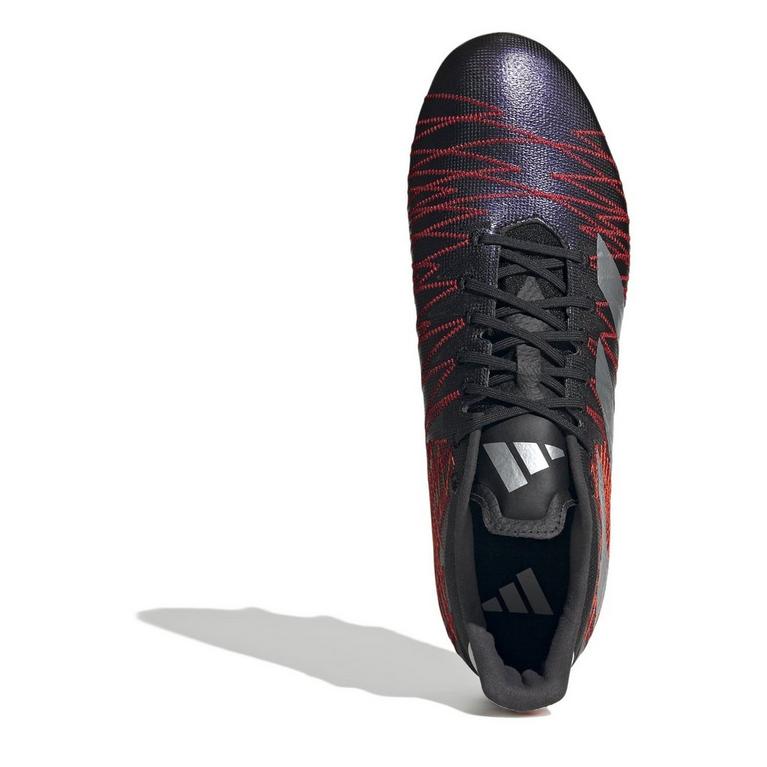 Noir/Argent/Rouge - adidas - Kakari Z.1 Soft Ground Rugby Boots - 5
