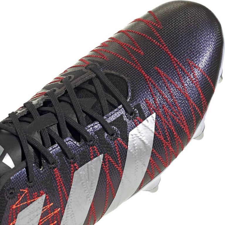 Noir/Argent/Rouge - adidas - Kakari Z.1 Soft Ground Rugby Boots - 8