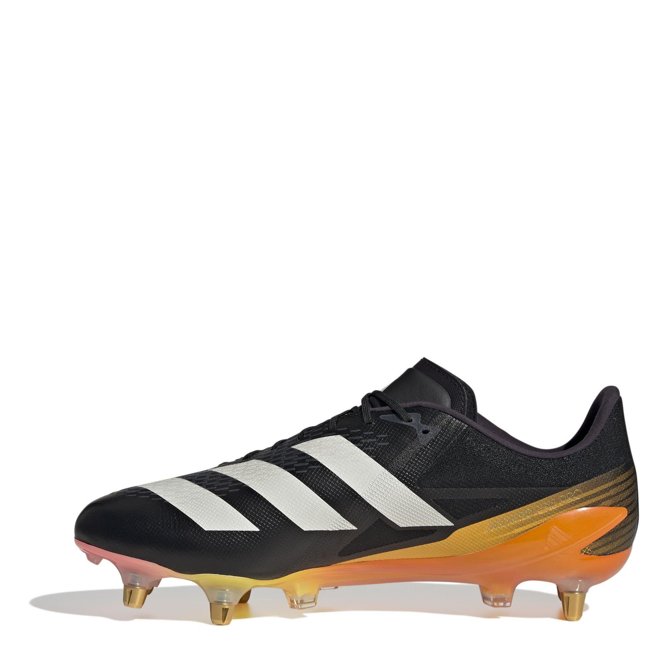 Black/Met/Spark - adidas - Adizero Rs15 Ultimate Adults Soft Ground Rugby Boots - 2