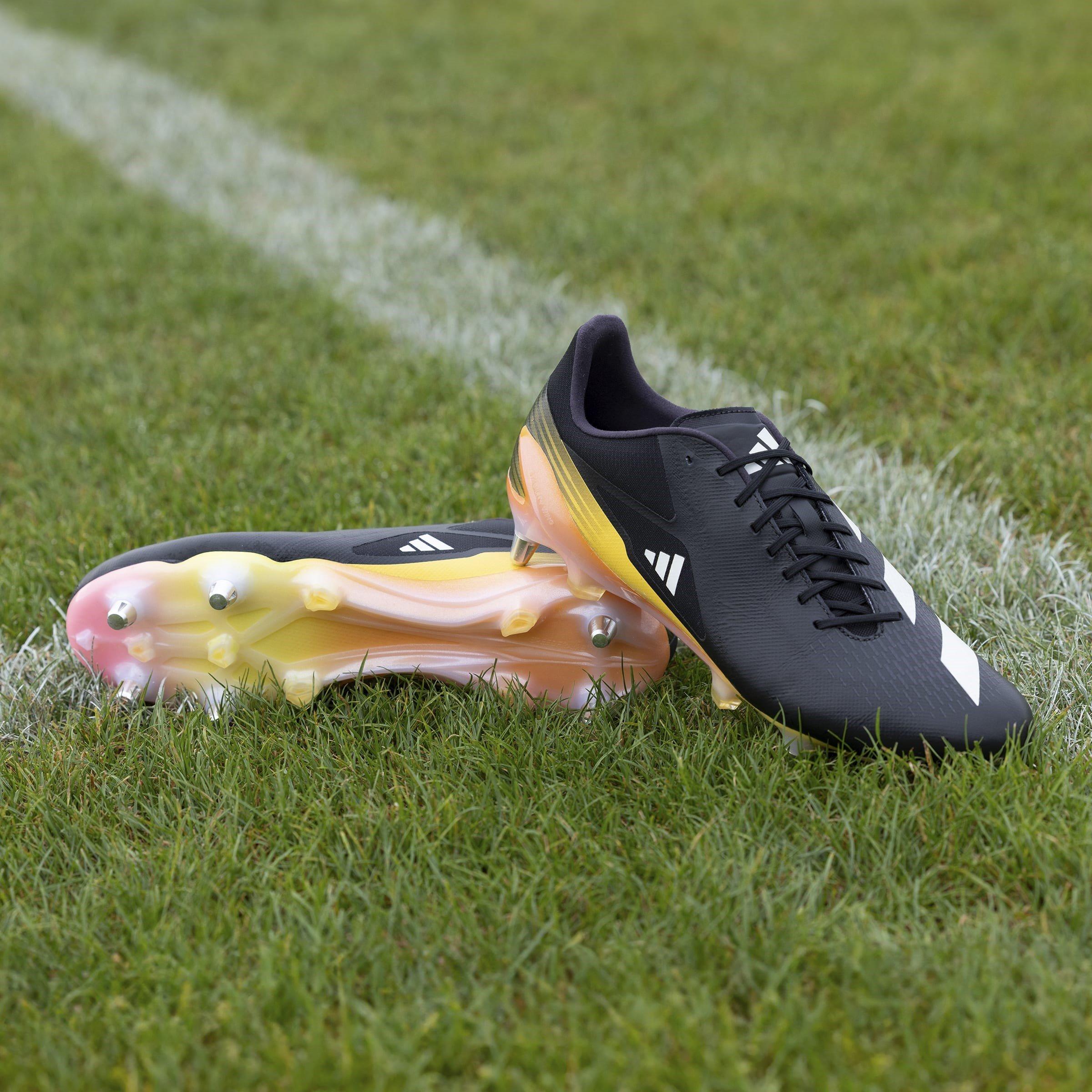 Black/Met/Spark - adidas - Adizero Rs15 Ultimate Adults Soft Ground Rugby Boots - 11