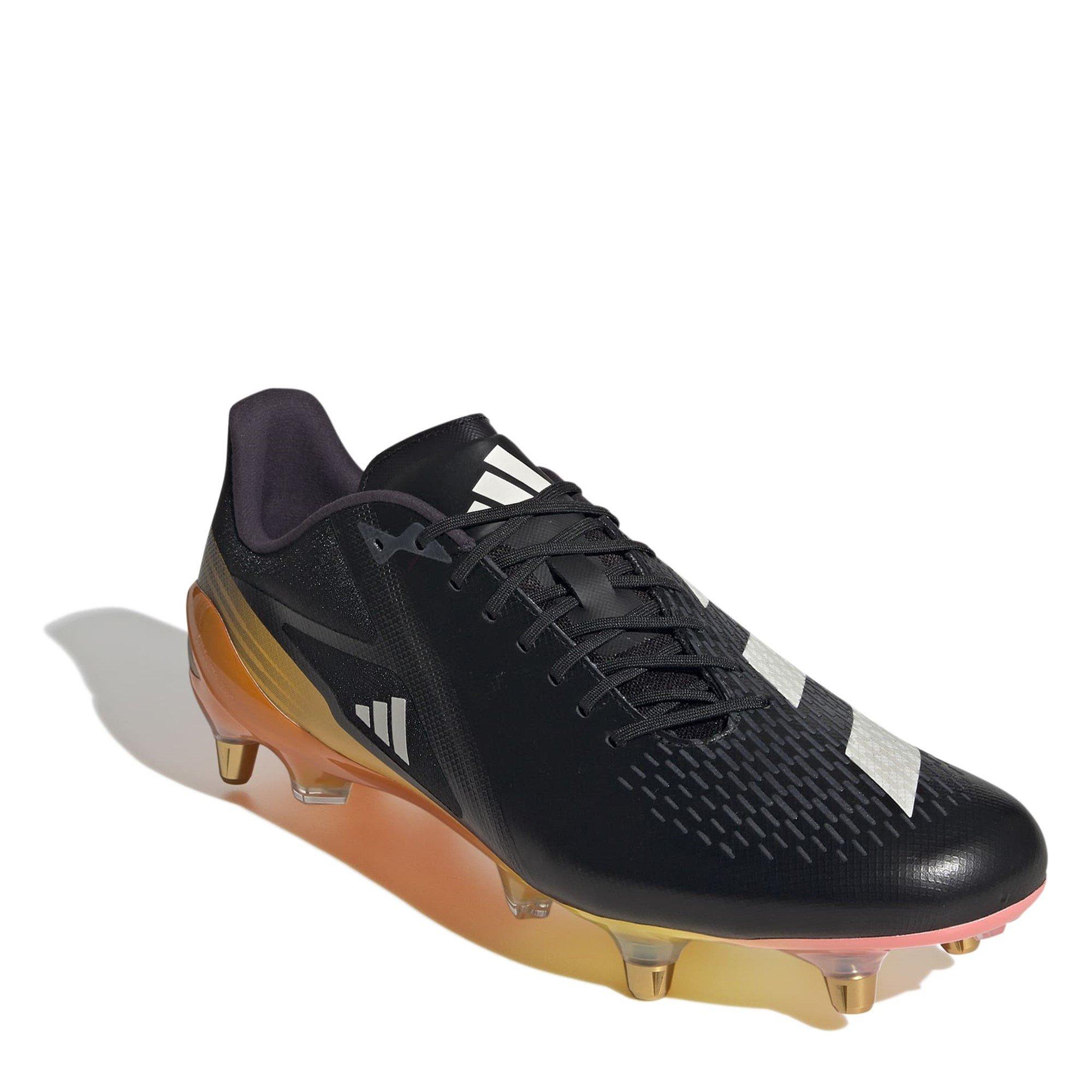 Black/Met/Spark - adidas - Adizero Rs15 Ultimate Adults Soft Ground Rugby Boots - 3