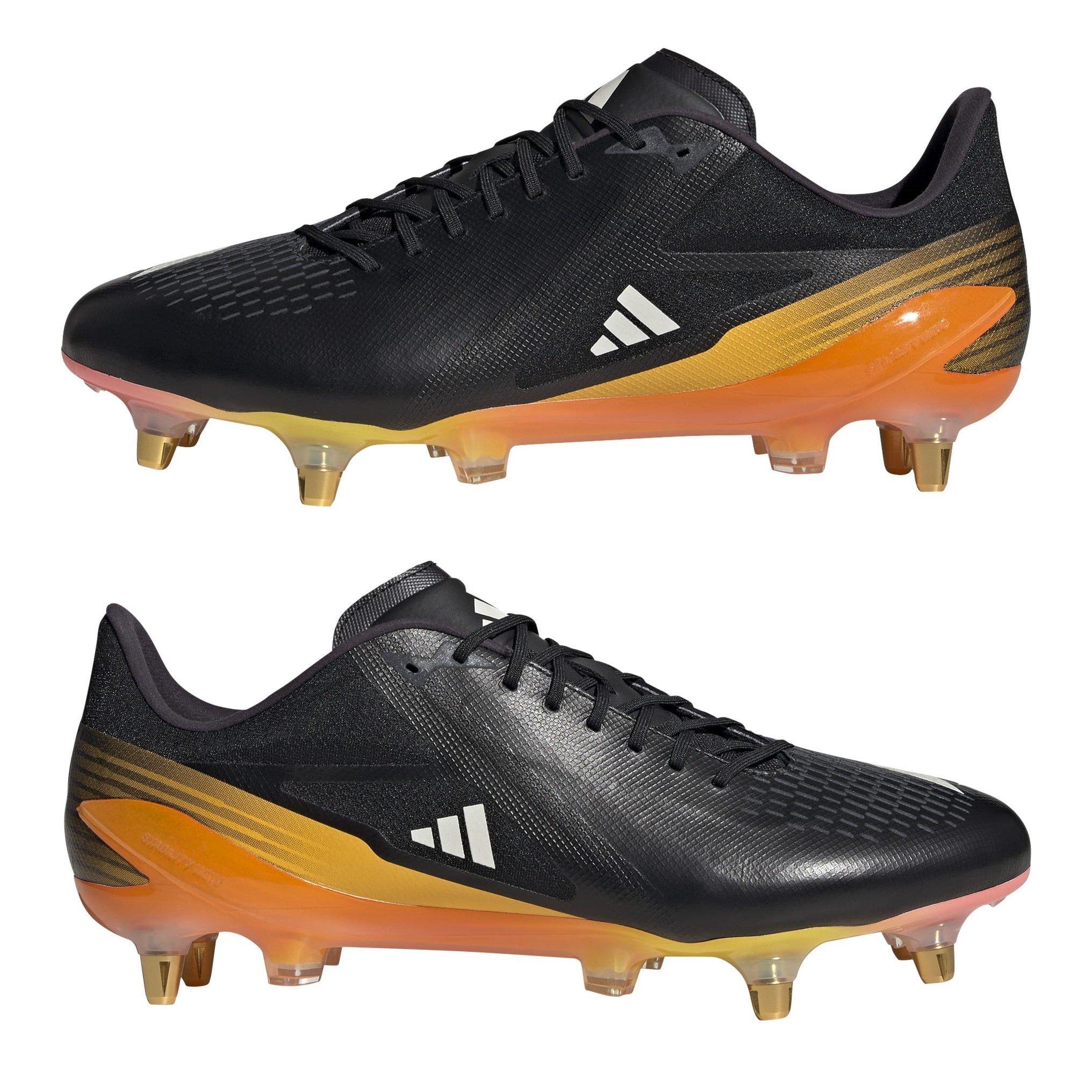 Black/Met/Spark - adidas - Adizero Rs15 Ultimate Adults Soft Ground Rugby Boots - 9