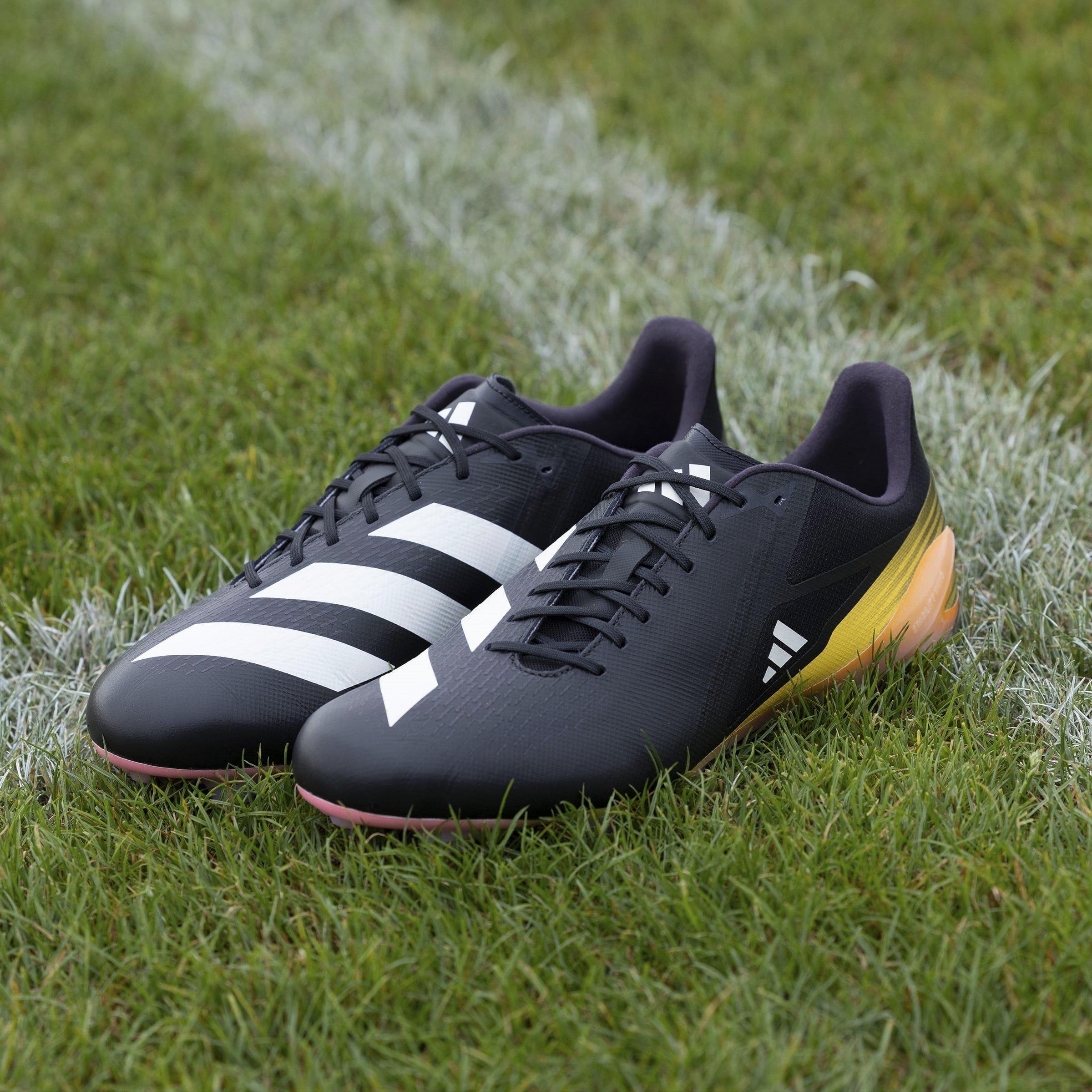 Black/Met/Spark - adidas - Adizero Rs15 Ultimate Adults Soft Ground Rugby Boots - 10