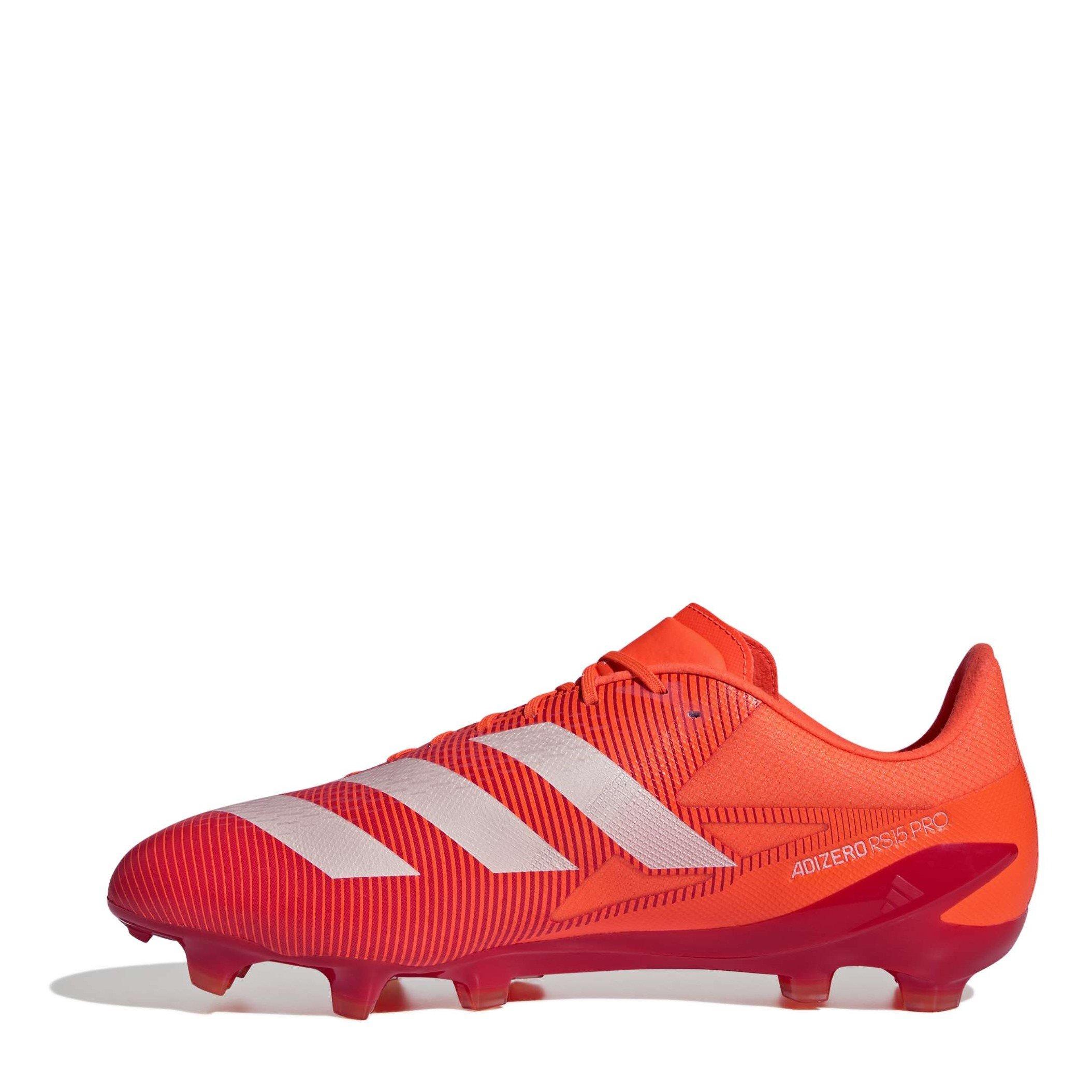 Red/Whte/Orng - adidas - Adizero Rs15 Ultimate Adults Soft Ground Rugby Boots - 2