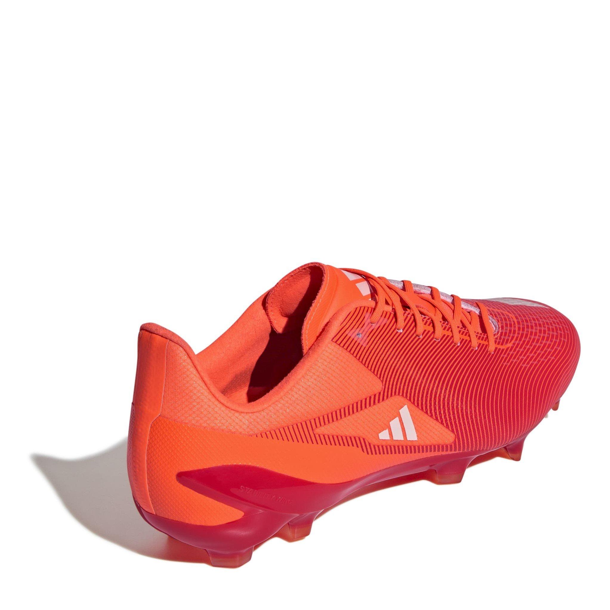 Red/Whte/Orng - adidas - Adizero Rs15 Ultimate Adults Soft Ground Rugby Boots - 4